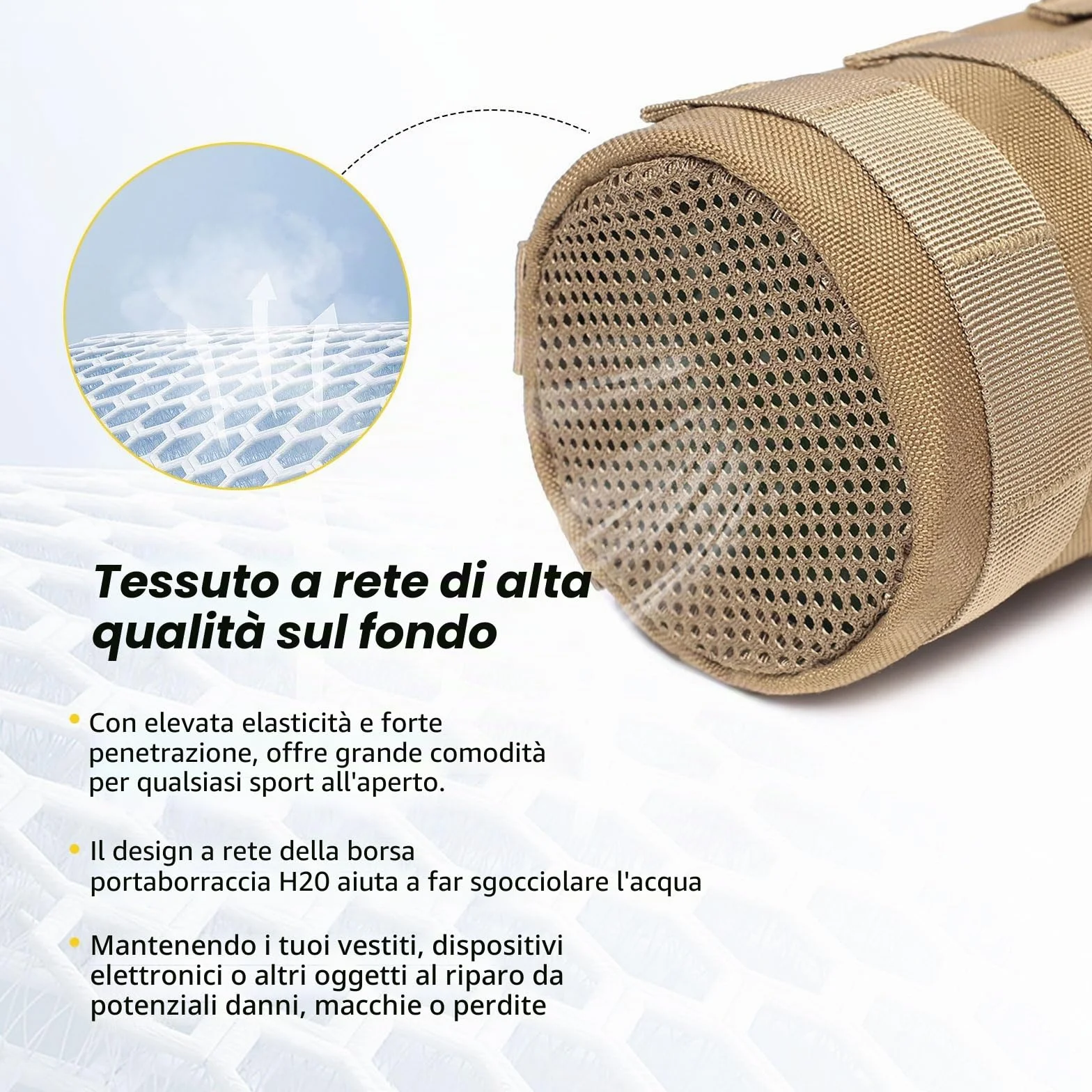 ACEXIER Tactical Molle Borsa per Bottiglia d'Acqua Idratazione all'Aperto Escursionismo