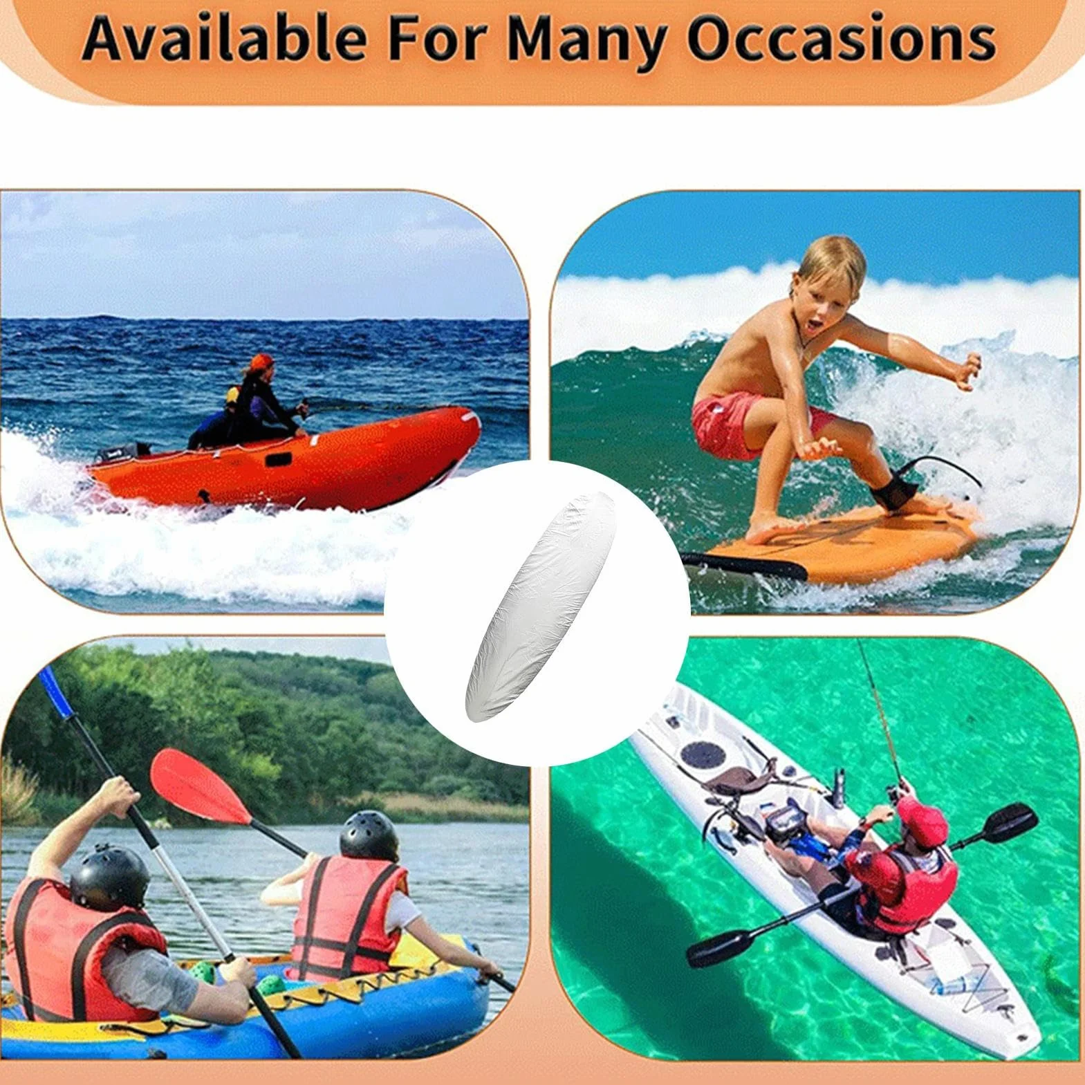 Fodera Impermeabile per Surfboard con Protezione UV per Allenamento in Spiaggia