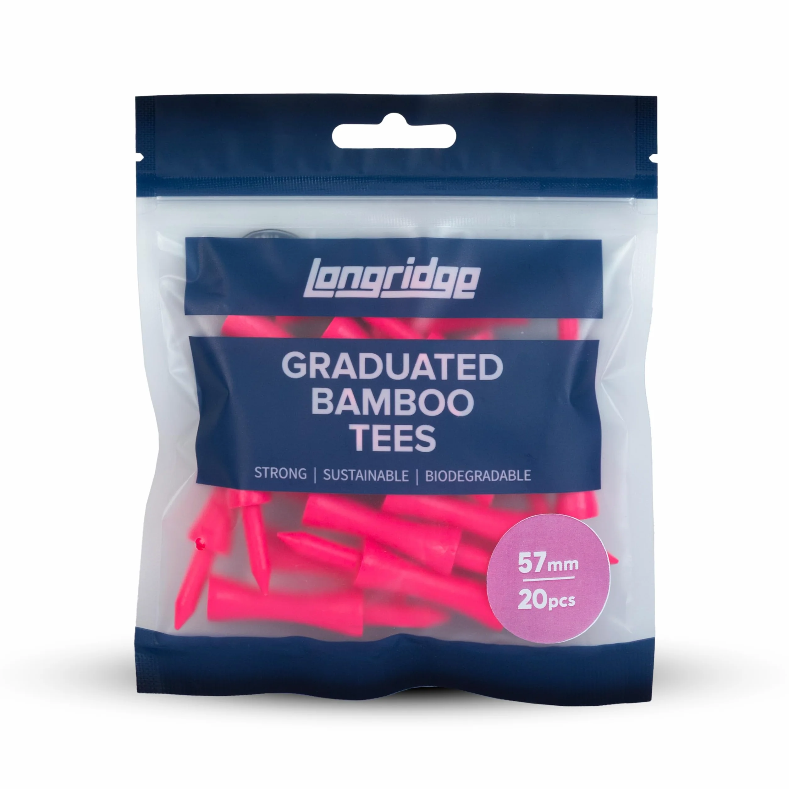 Longridge Bambu Laureato Tee da Golf 57mm (20pcs)