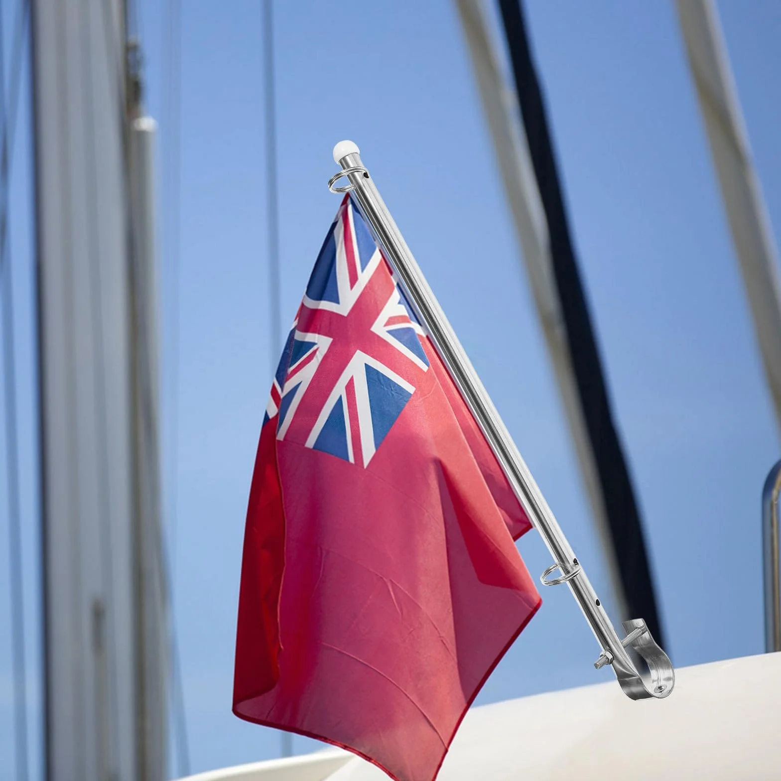 Portabandiera in Acciaio Inox per Yacht Supporto Bandiera Barca Resistente all'Usura