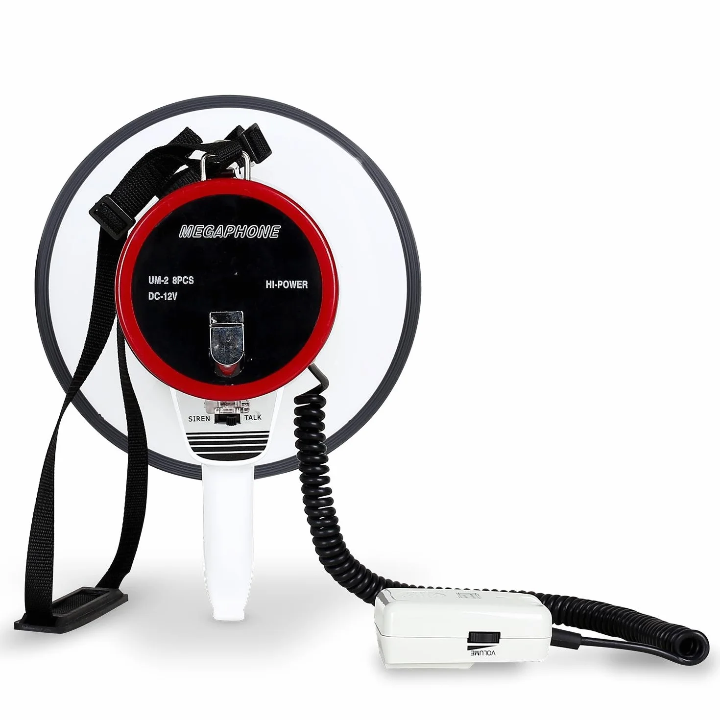 AUNA MEG1 megafono 18 Watt RMS 60 Watt Fino a 1000 Metri Rosso