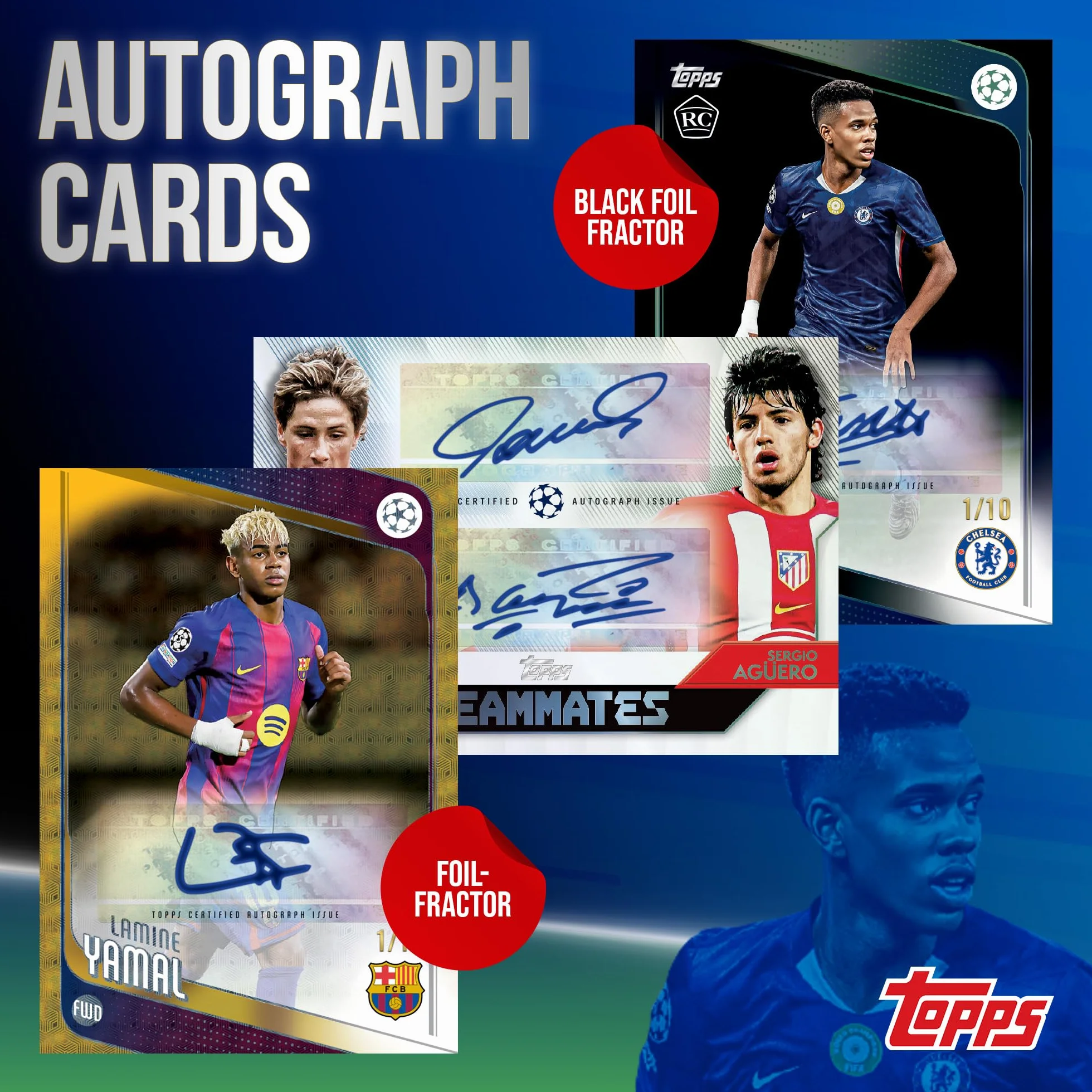Topps UEFA Club Competitions Soccer 2025-26 - Pallone da calcio sigillato in fabbrica