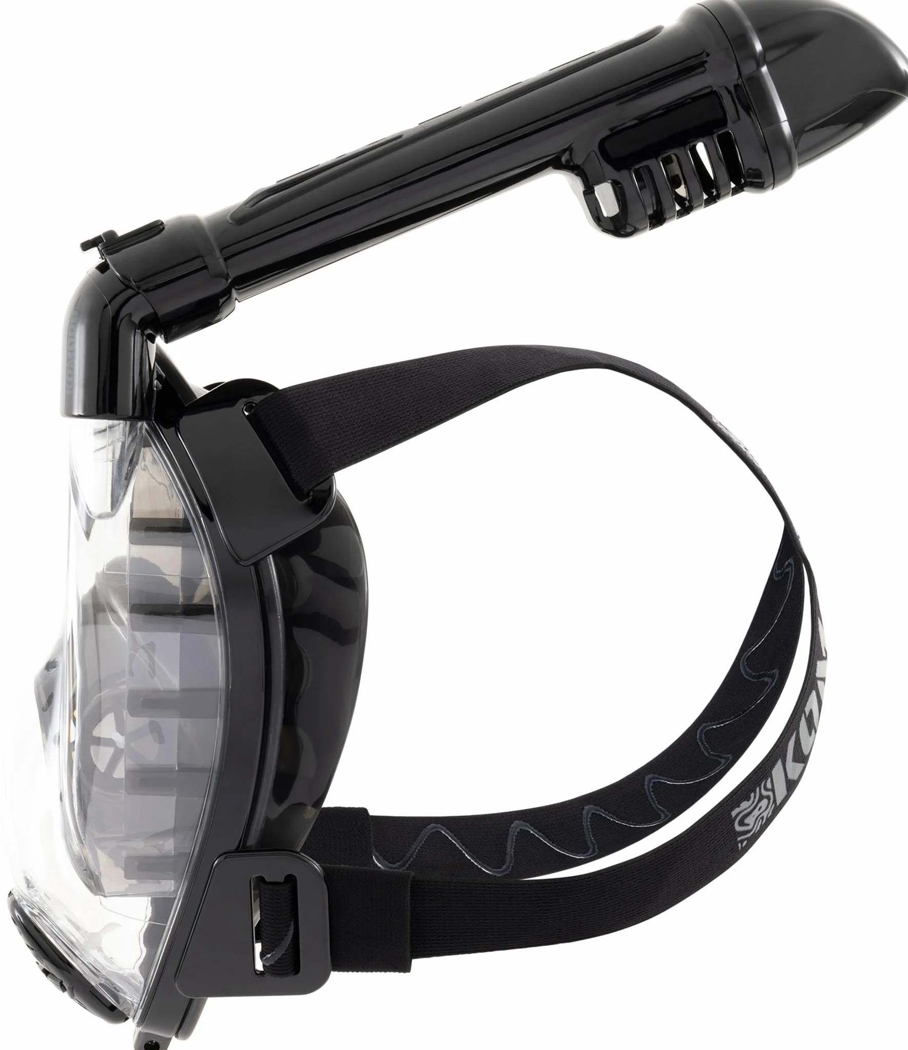 CRESSI dal 1946-Komodo Full Face Maschera Integrale Dry da Snorkeling Visione a 180°-CO2 Sicuro-Silicone 100% Anti Appannamento-Snorkel Laterale-Cinghie Elastiche Regolabili