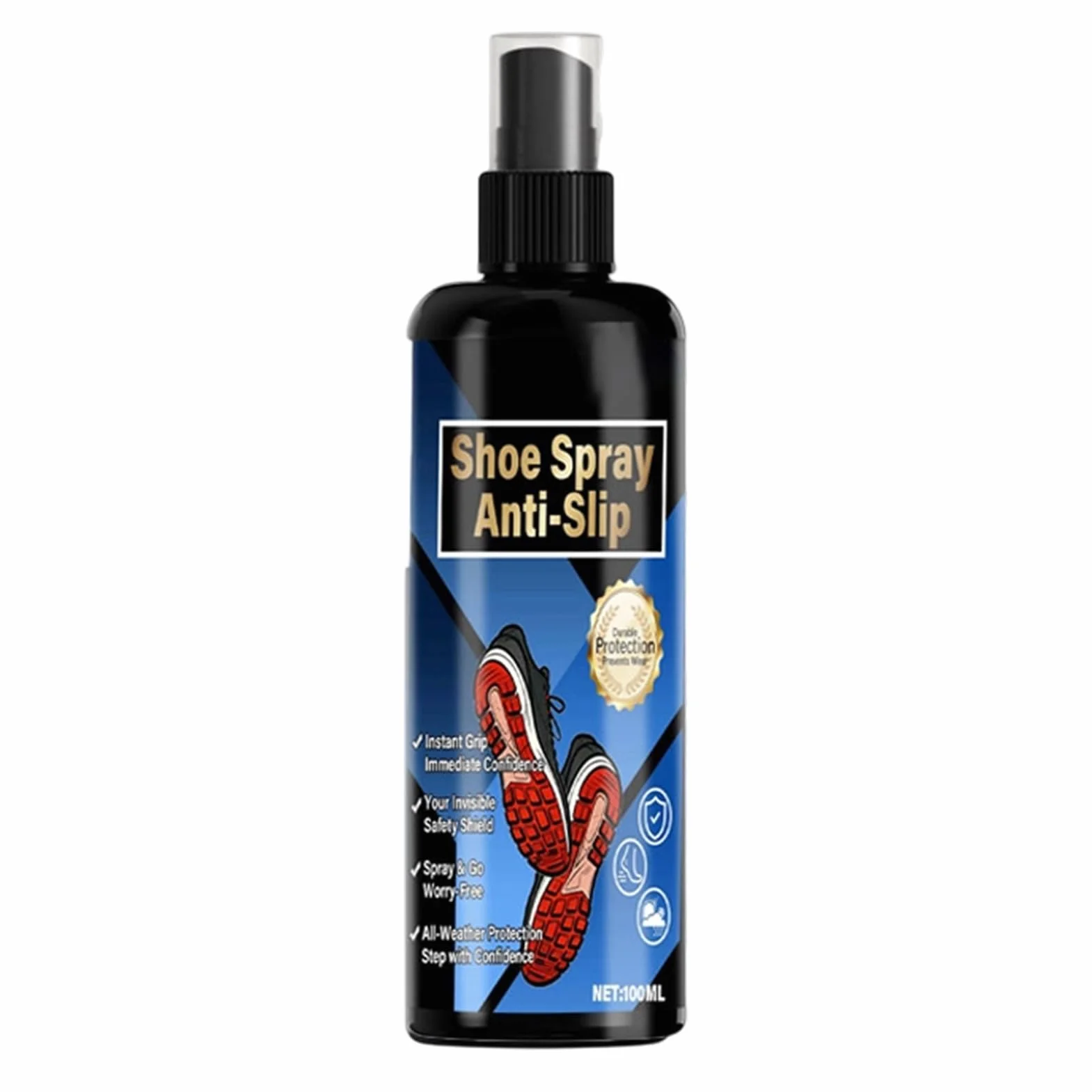 Spray Grip Scarpe 100ml Miglioratore - Spray Colla per Stivali Sneakers Sport