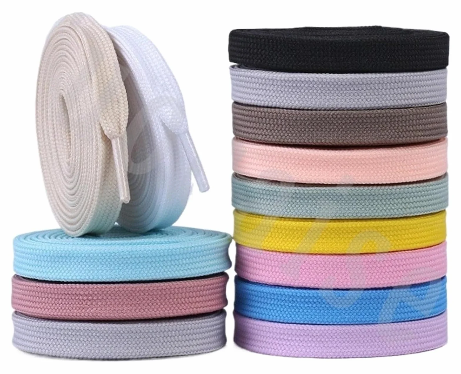 Sznurowadła płaskie szerokie 10 mm do butów sportowych sneakers runner multicolore 60-180 cm 2 sztuki