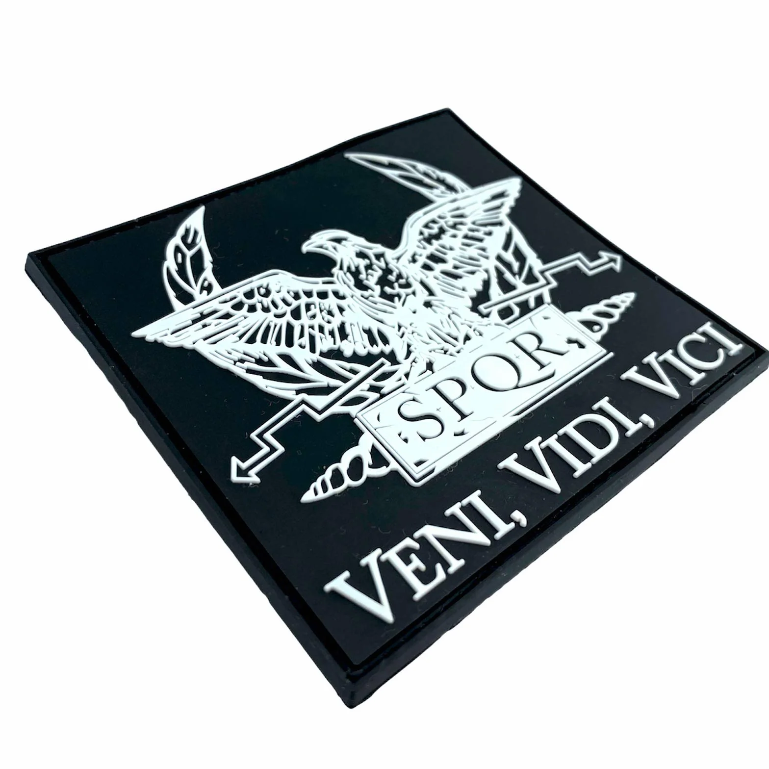 SPQR Antica Repubblica Romana Veni Vidi Vici Cosplay Airsoft PVC Fan Patch Morale Toppa