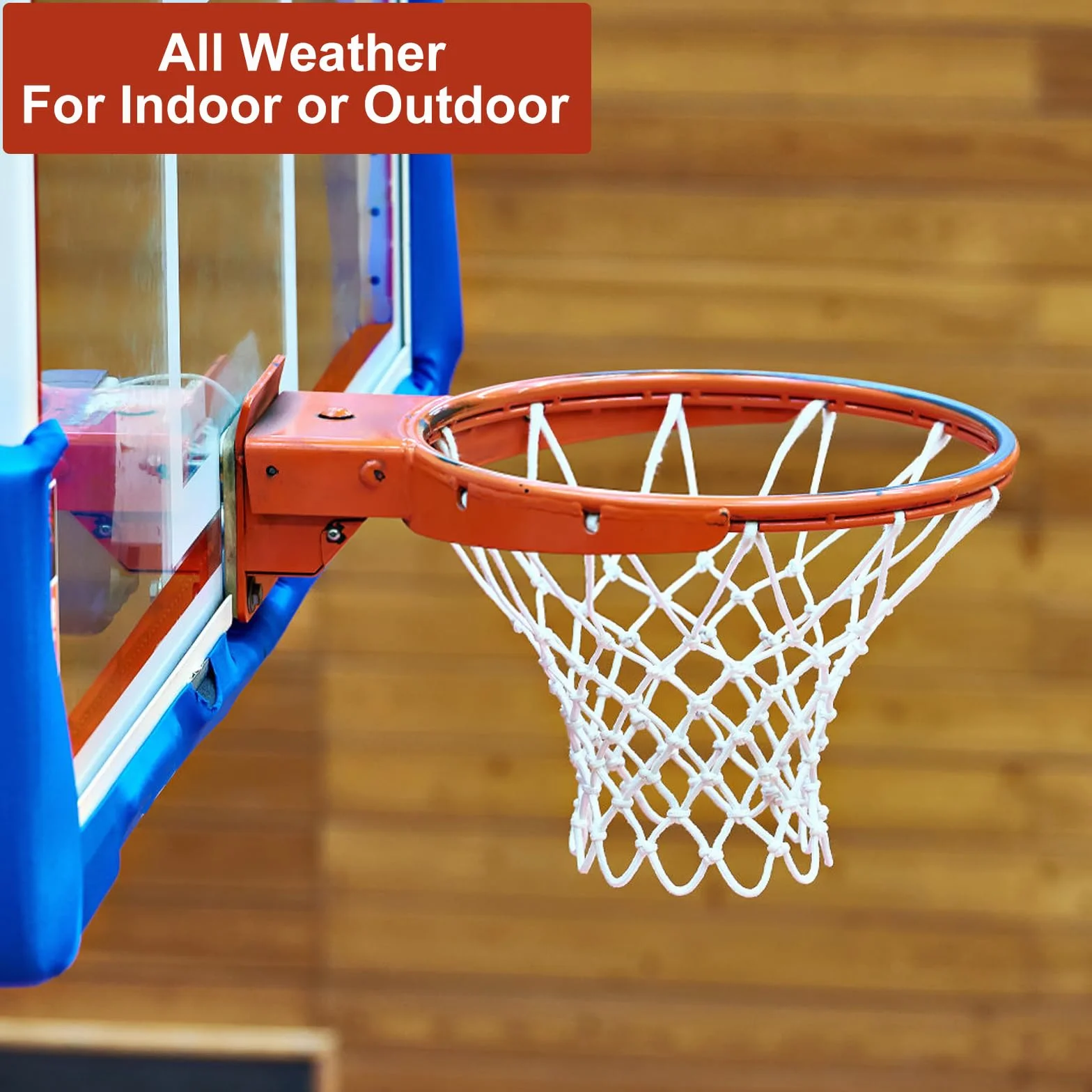 Rete da Basket 2 Pezzi Rimovibile,Rete da basket di ricambio per tutte le condizioni atmosferiche,Ricambio Professionale Portatile per Canestri Interni ed Esterni