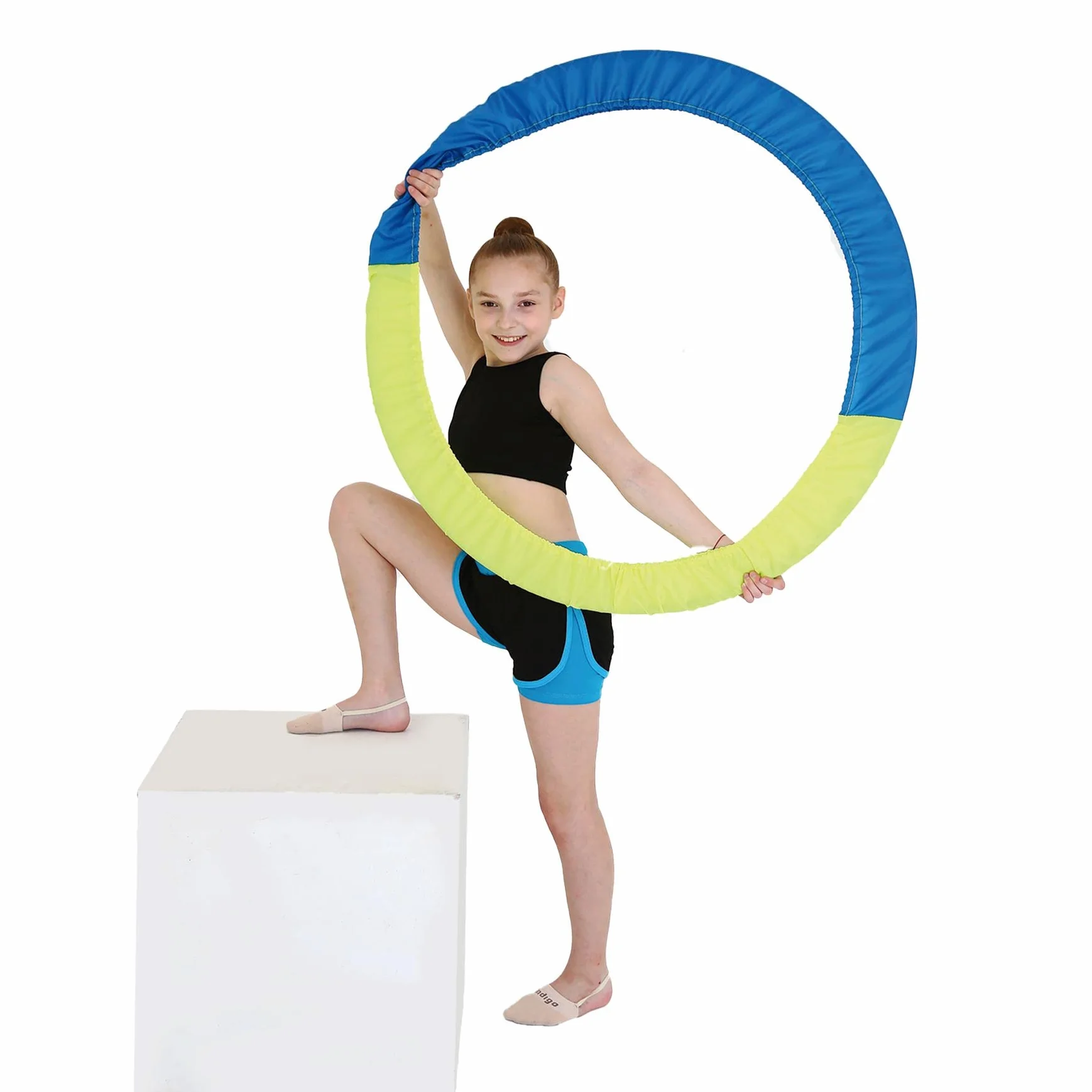 DRUNA Custodia per cerchi da ginnastica ritmica indaco 60-90 cm