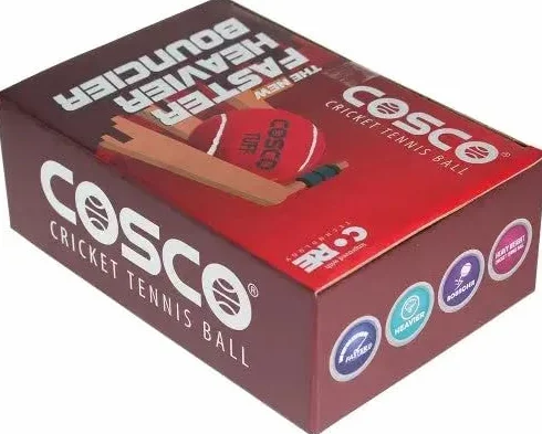 Cosco Tuff Palline da cricket pesanti confezione da 6 Rosso