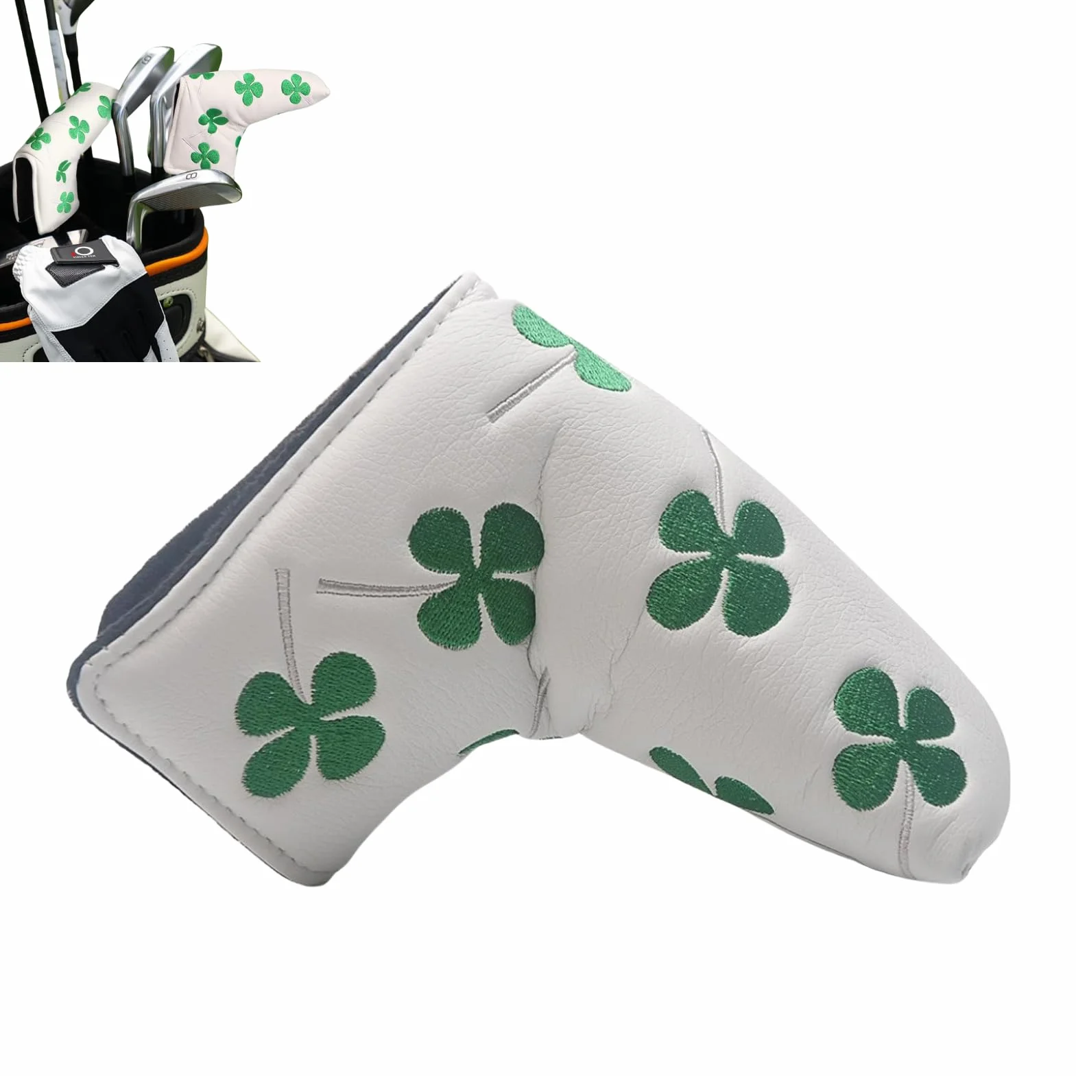 Copri Testa da Golf Putter in Pelle PU con Chiusura Magnetica
