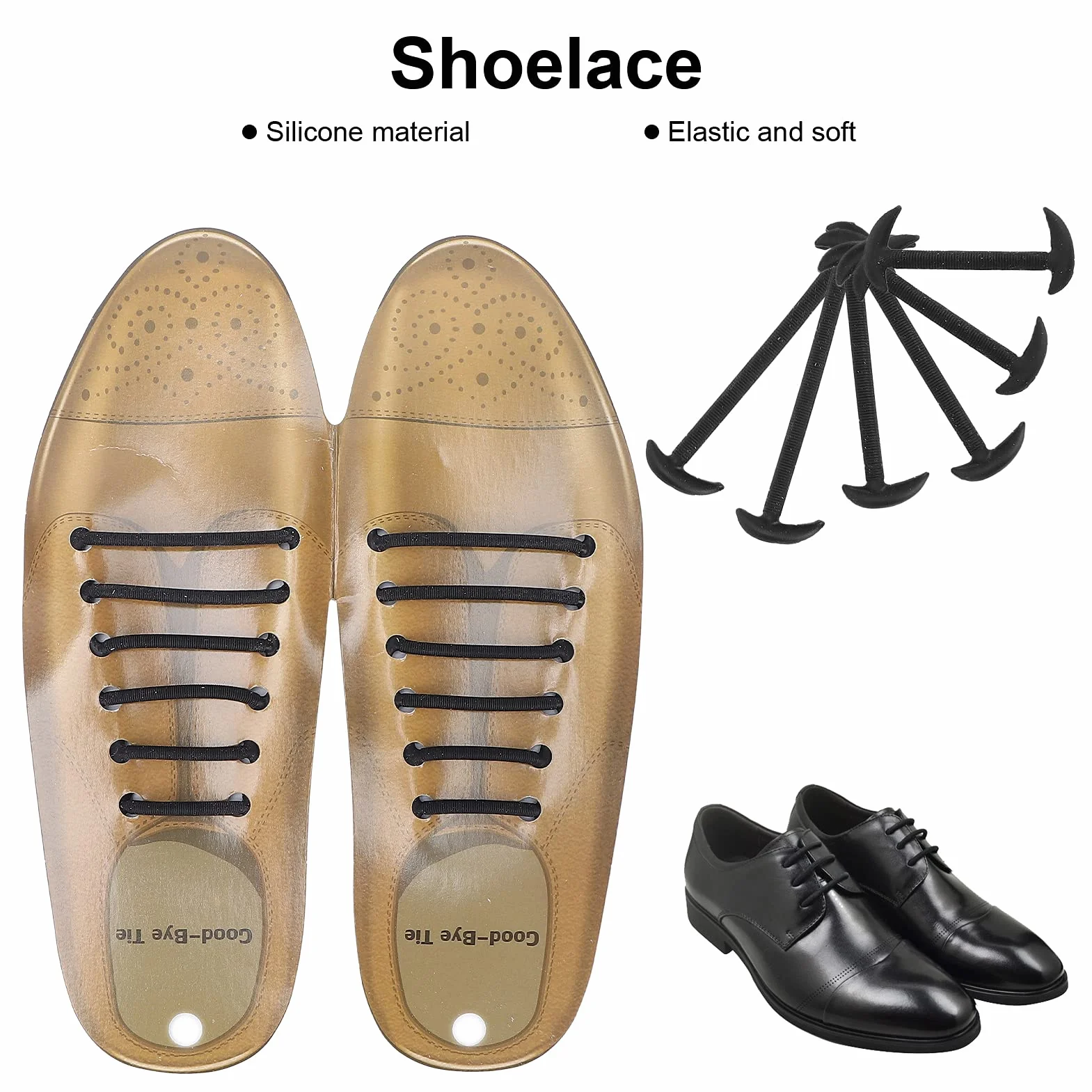 Cosiki Lacci per Scarpe Elastici, Niente Lacci per Scarpe Professionale Senza Cazzo di Calcio di Viaggio 12 Pezzi per Scaro di Sneaker in Silicone Elastico Impermeabile Portatile