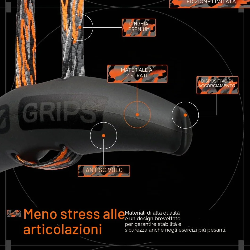 Angles90 Grips Maniglia dinamica d'allenamento per trazioni bilancieri LAT Machine vogatori