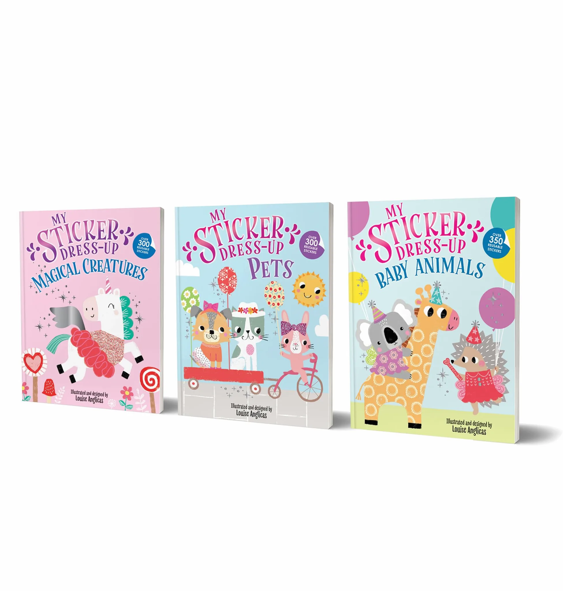 My Sticker Dress-Up Cutie Creatures: 900+ Libro di adesivi riutilizzabili con abbigliamento/accessori, perfetto per bambini dai 4 agli 8 anni in viaggio/compleanni, vacanze