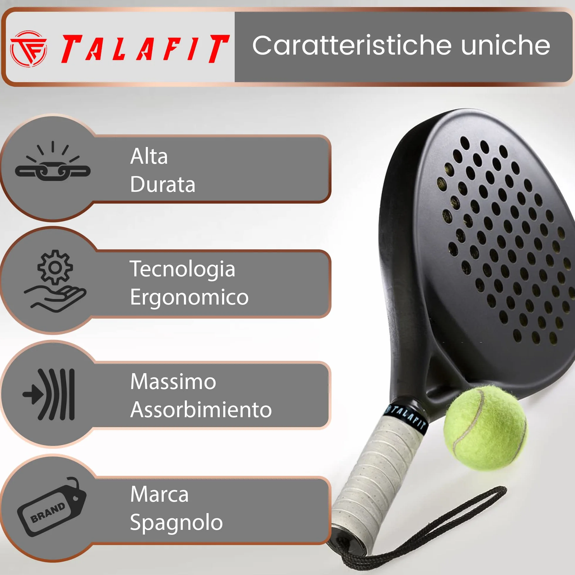 Padel Overgrip Perforata - PadDel Grip Impugnatura Pala Padel