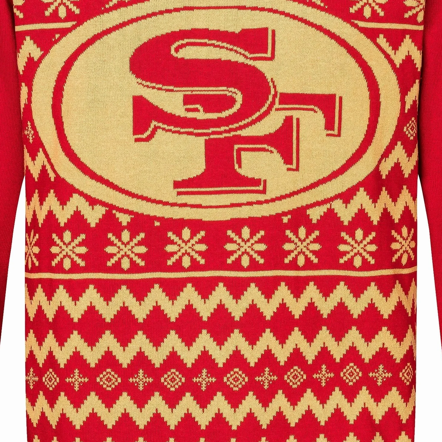 NFL San Francisco 49ers Ugly Sweater Big Logo 2 colori Christmas Pullover Natale