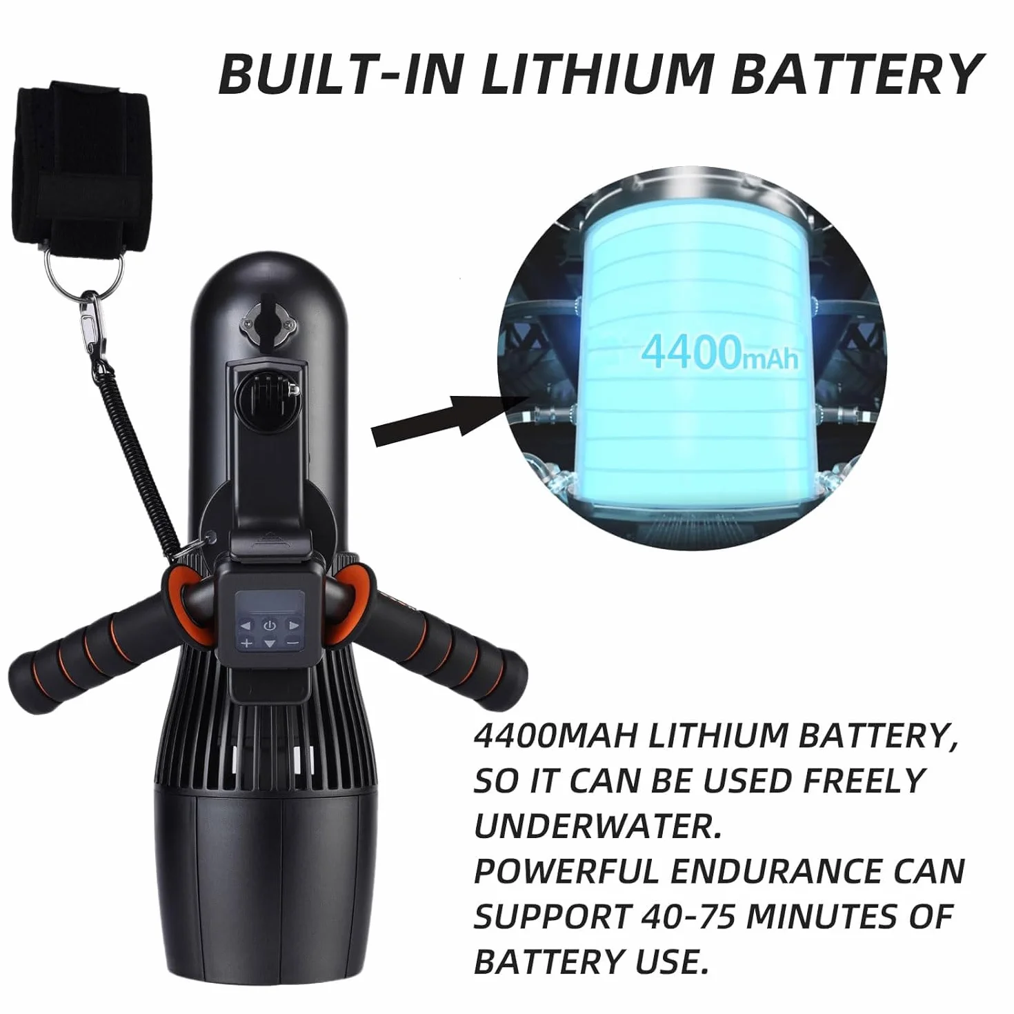 Scooter subacqueo 500W 30M 40M motore RC Sup 10 velocità borsa impermeabile