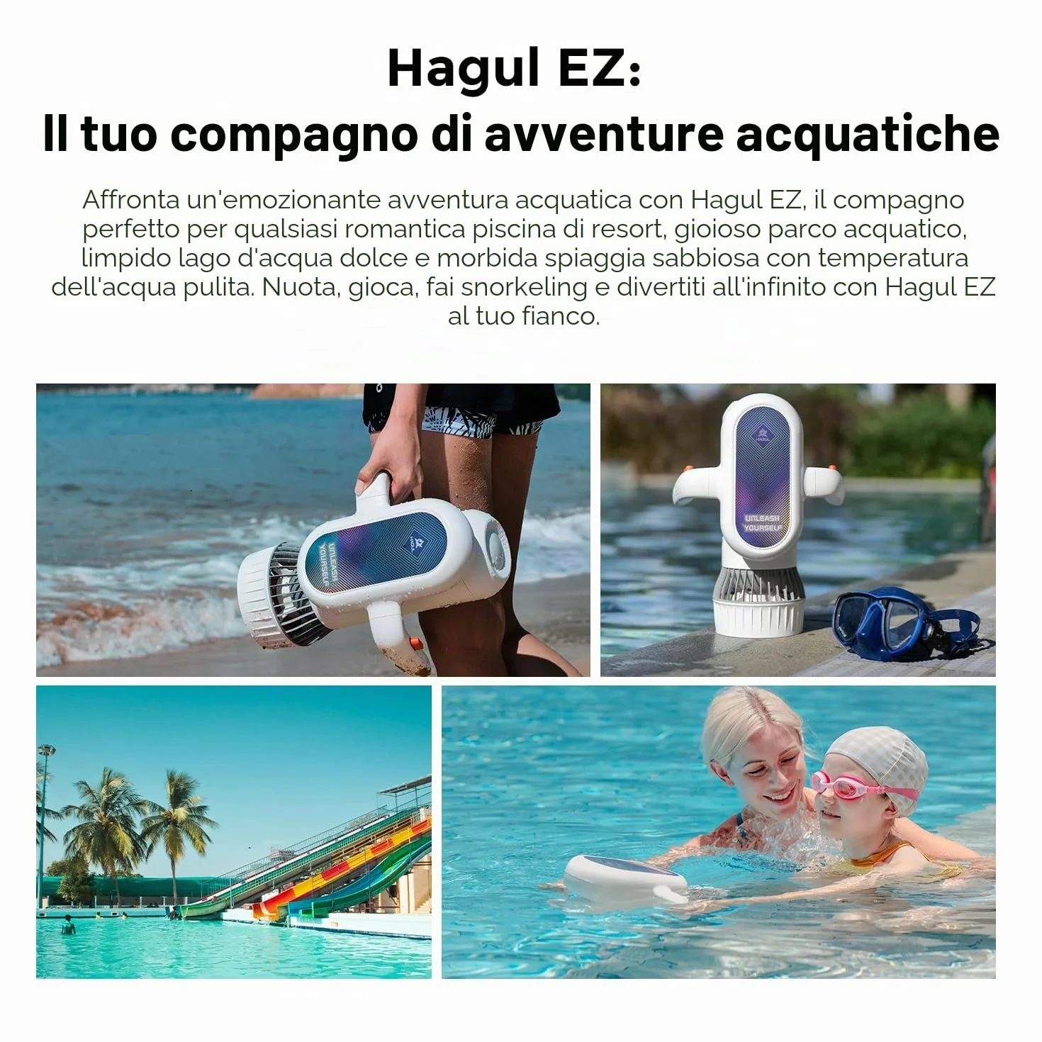 Sublue Hagul Monopattino subacqueo 50 Minuti 2 Marce 15 m Impermeabile