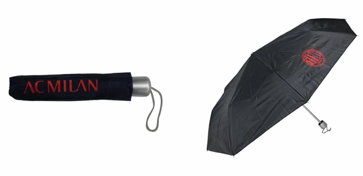 Giemme Ombrello Milan MI1602 Tascabile Nero