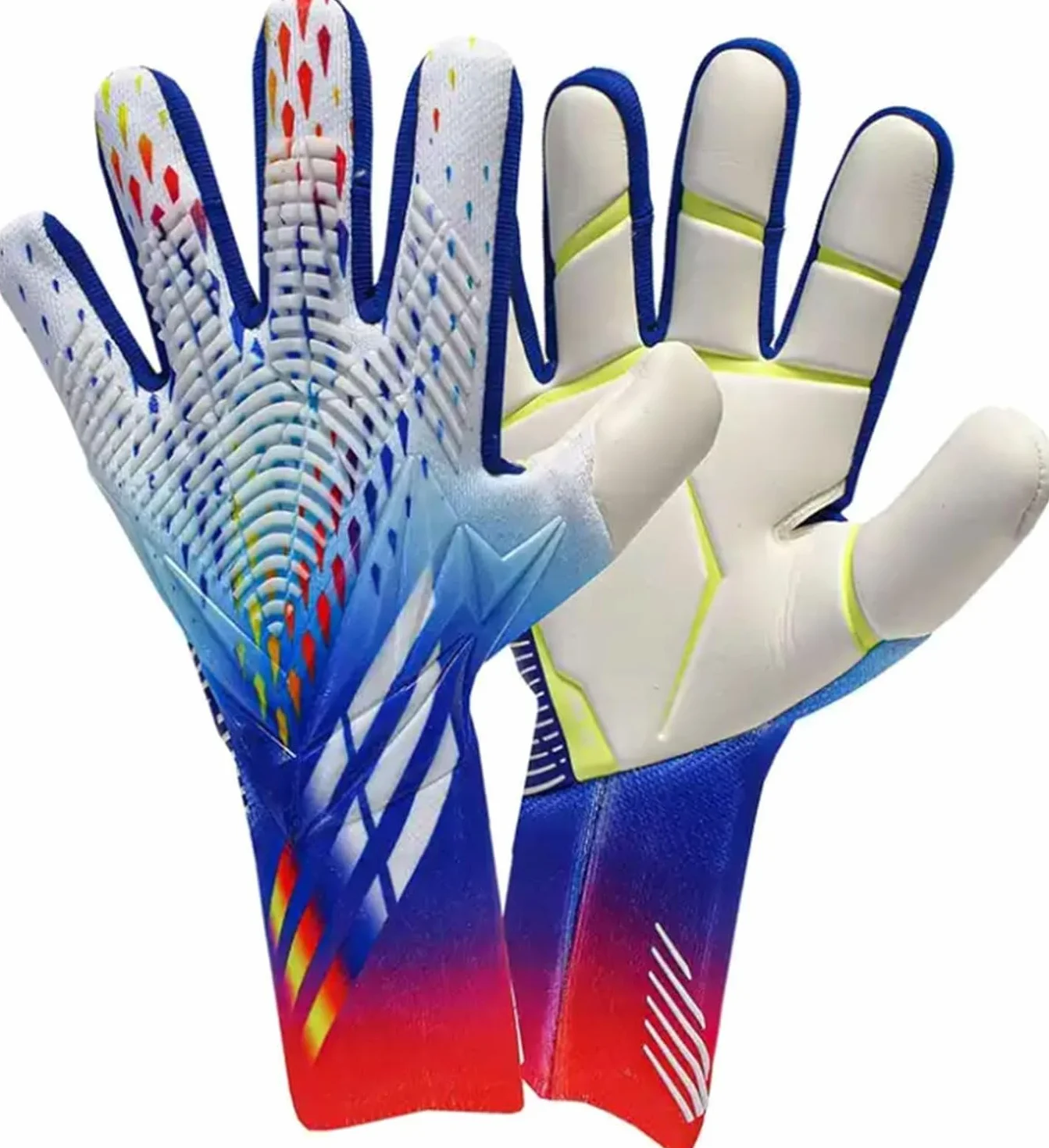 XUEQI Guanti Da Portiere Da Calcio In Lattice Con Protezione Delle Dita