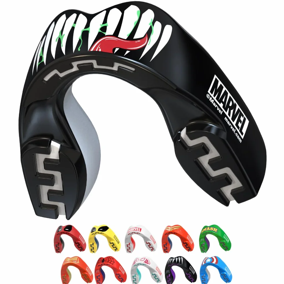Marvel Venom Paradenti Sportivo Contatto Completo per Rugby MMA Hockey Judo Boxe