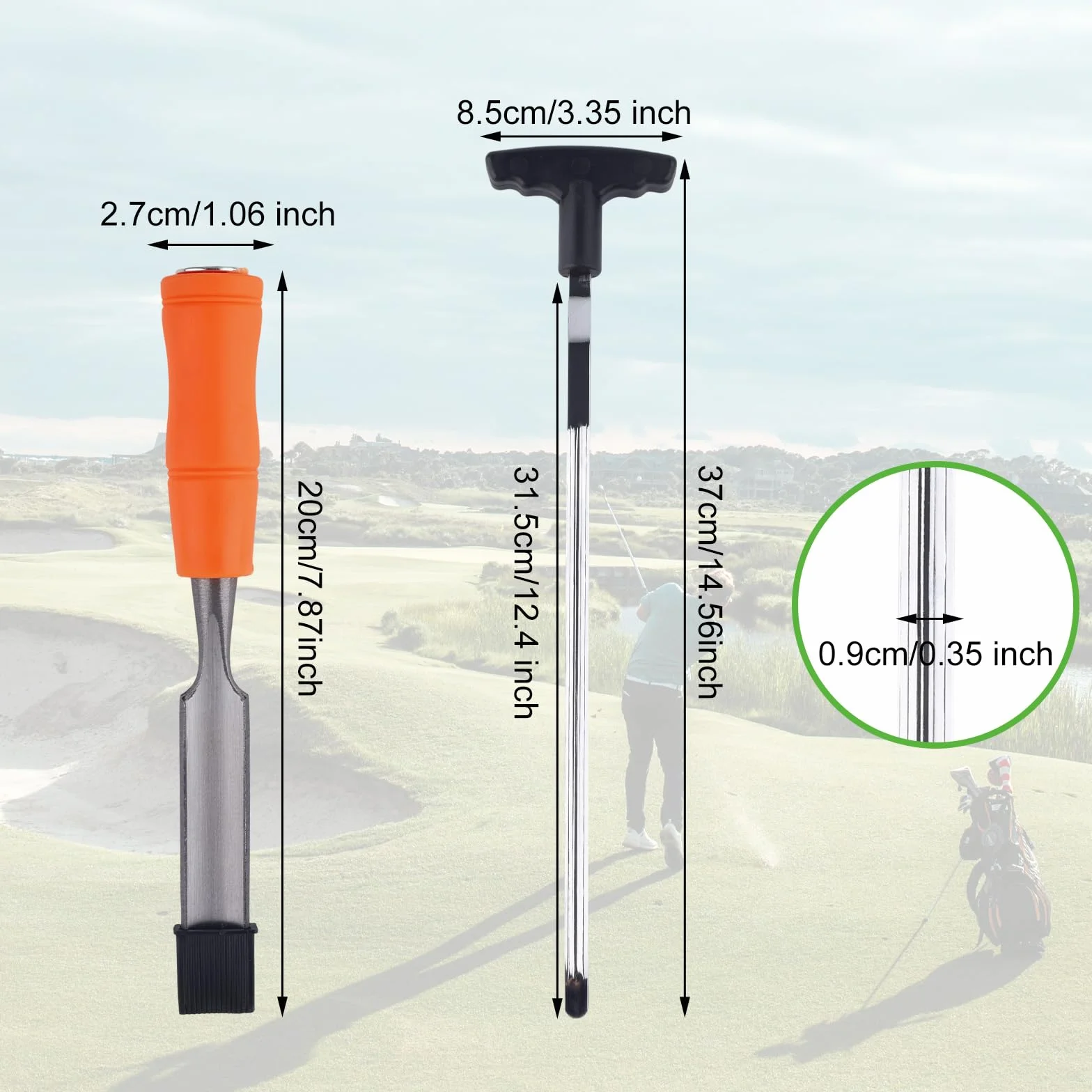 Gosknor Strumento Rimozione Impugnatura Golf Nastro Adesivo Scanalatura V Riparazione Durevole Accessori