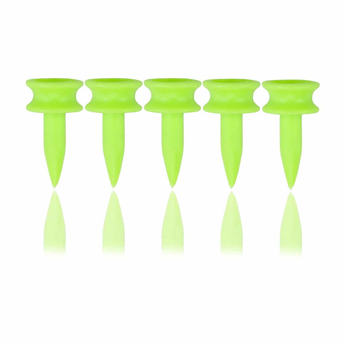 T da golf in plastica, 25 mm, colore: verde, 2,5 cm