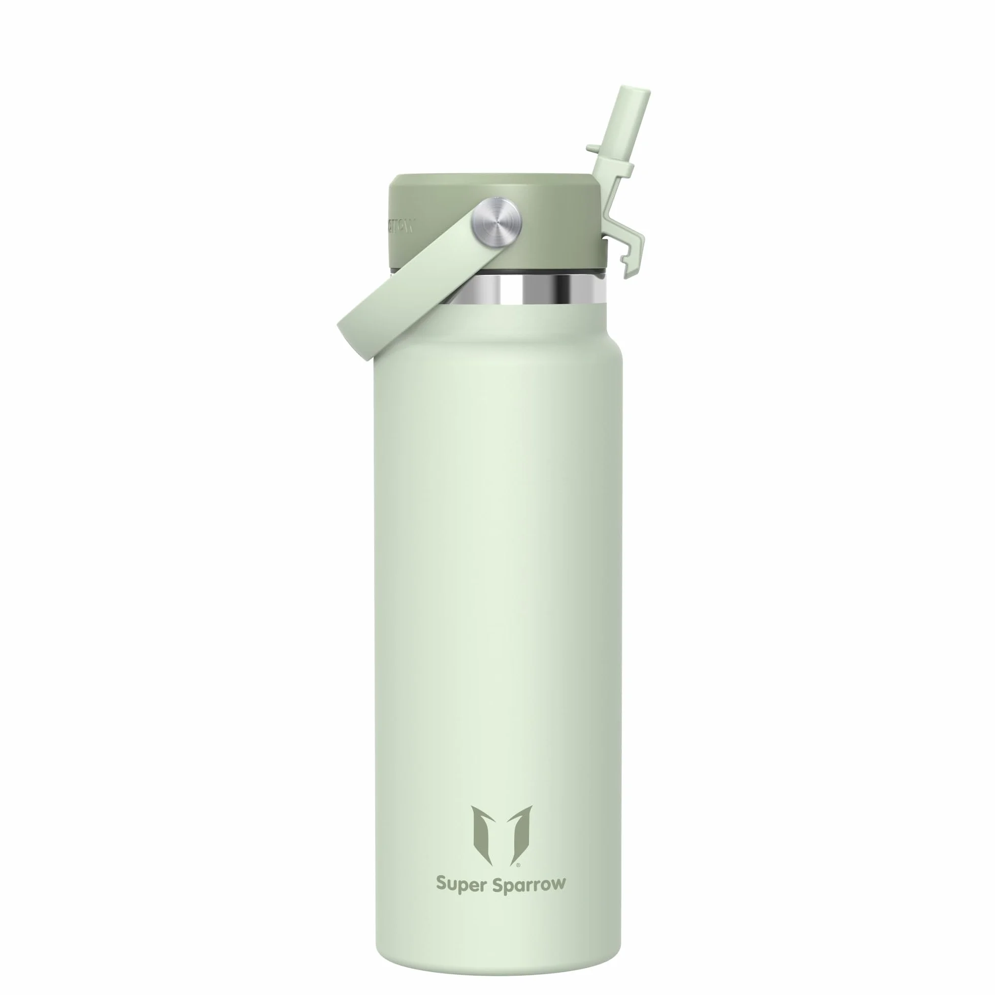Super Sparrow Borraccia Termica Acciaio Inox 500ml 750ml 1L 1.2L Senza BPA con Cannuccia per Scuola Sport Campeggio