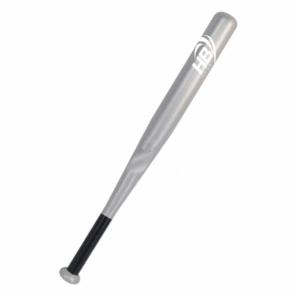 Mazza da Baseball in Metallo 71 cm 1Kg Impugnatura Antiscivolo Silver