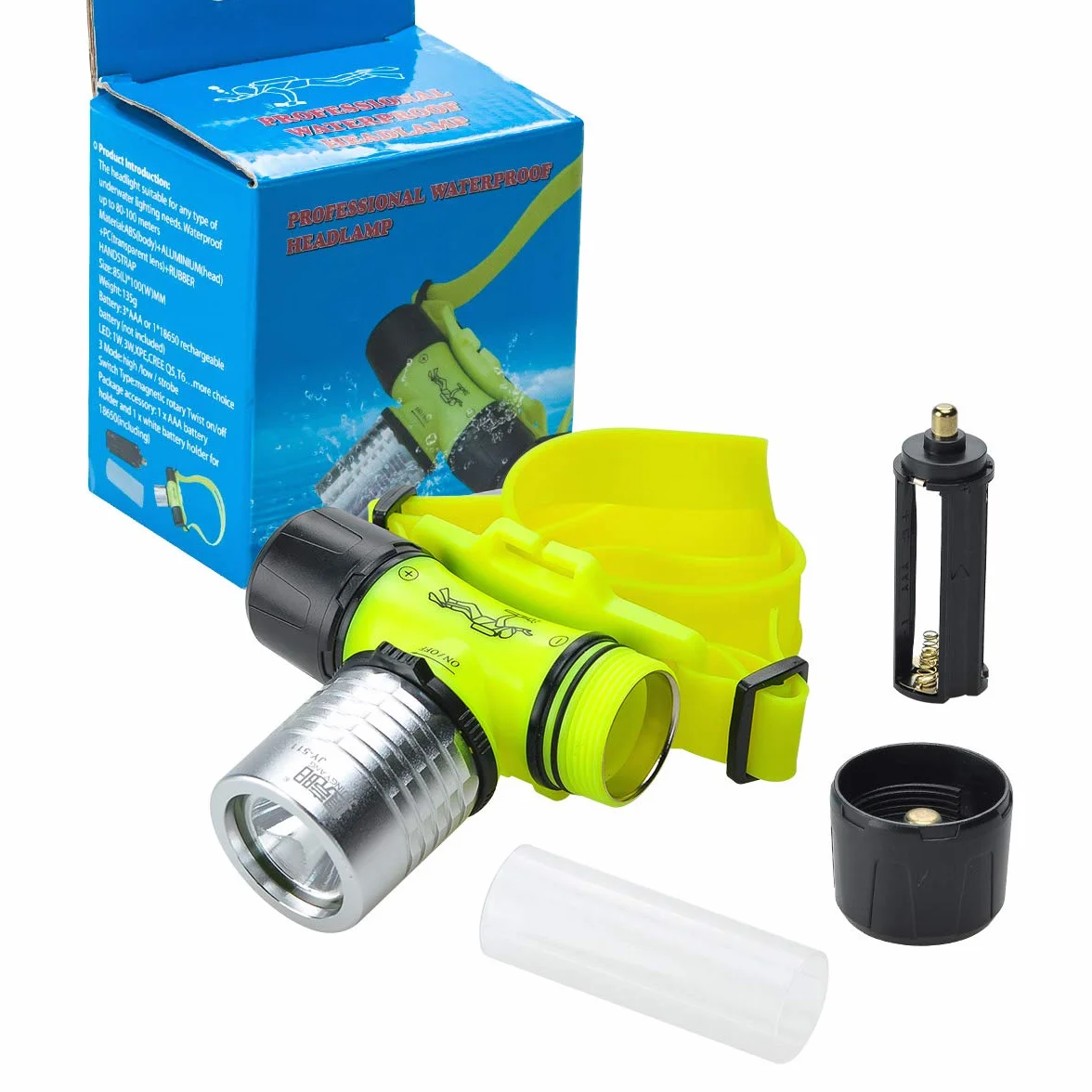 Lychee 5W Diving Torcia LED Impermeabile Faro Subacqueo per Immersioni