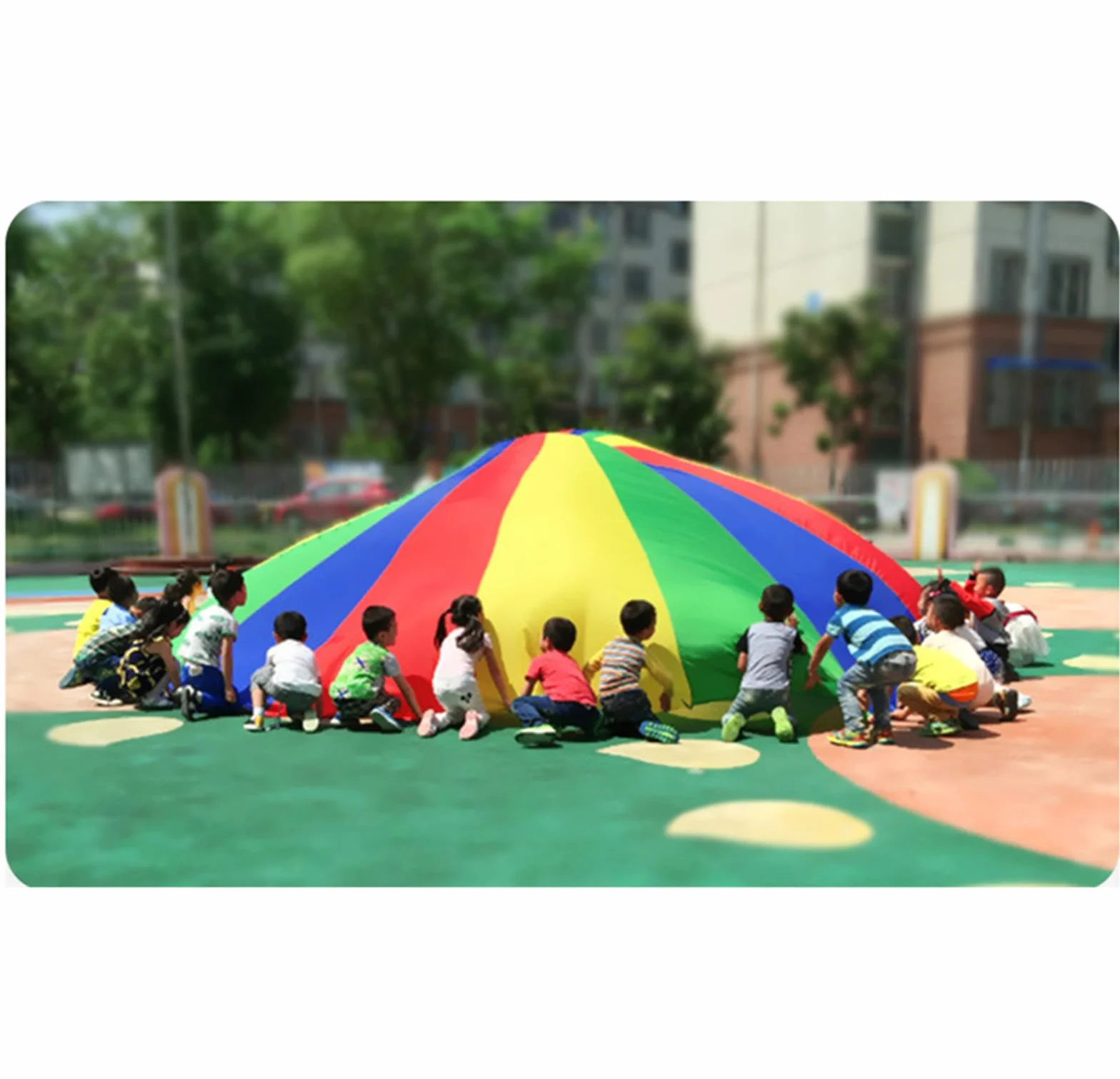Paracadute Arcobaleno per Bambini 2m Giocattolo Colorato