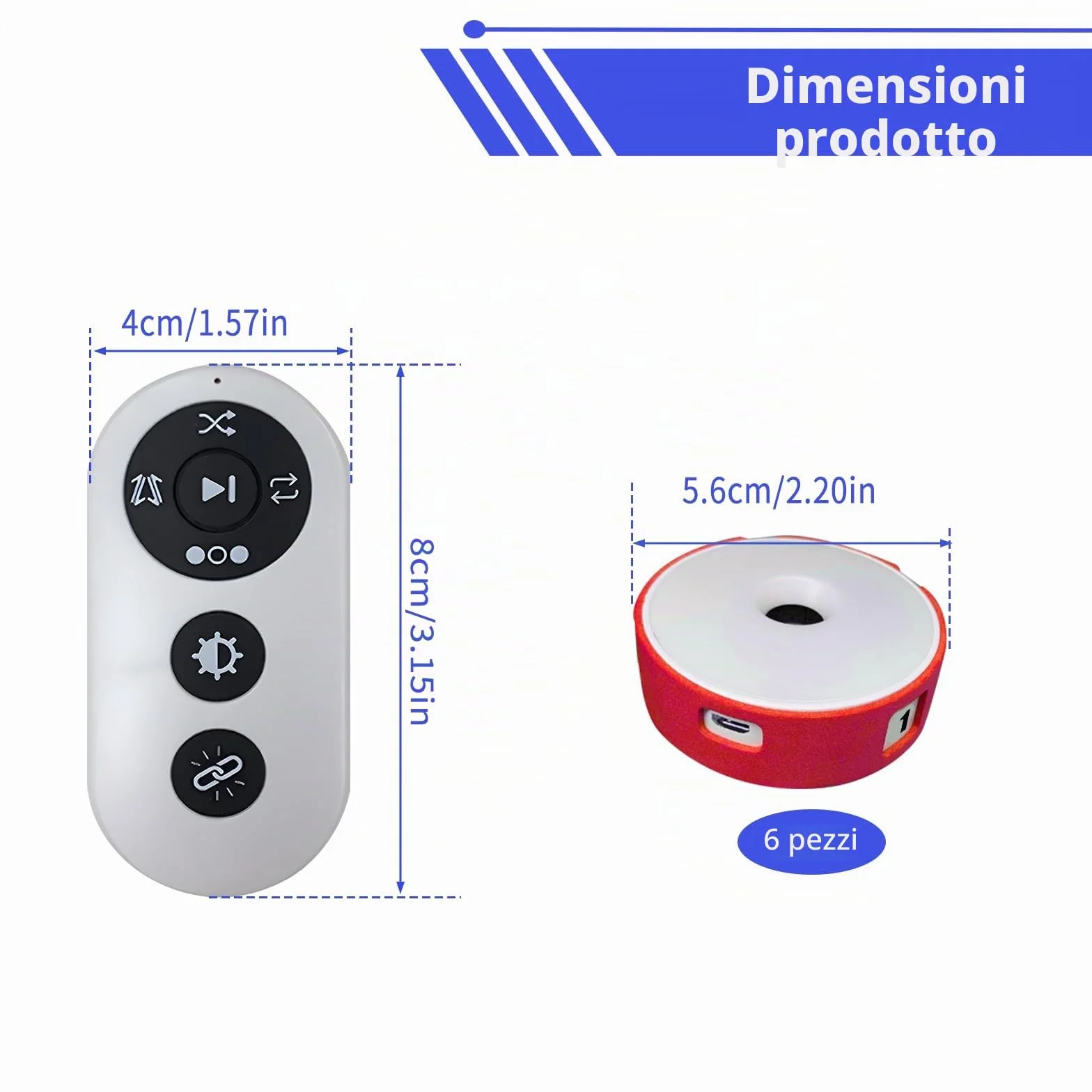 Luci di Allenamento di Reazione 4 Colori Set Lampade Allenamento Agile 4 Modalità Controllo Remoto Ricarica USB