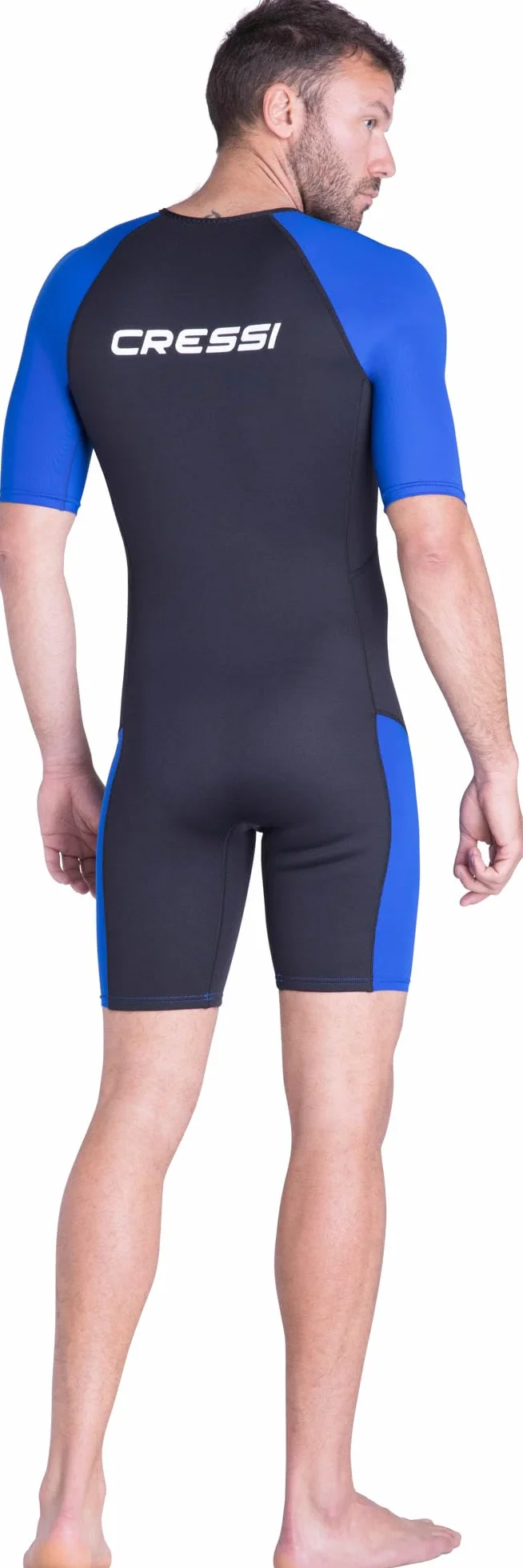 CRESSI Tiburon Man Shorty Wetsuit 2mm - Muta Shorty Uomo realizzata in Neoprene Ultra Stretch 1.5/2mm e Elastane