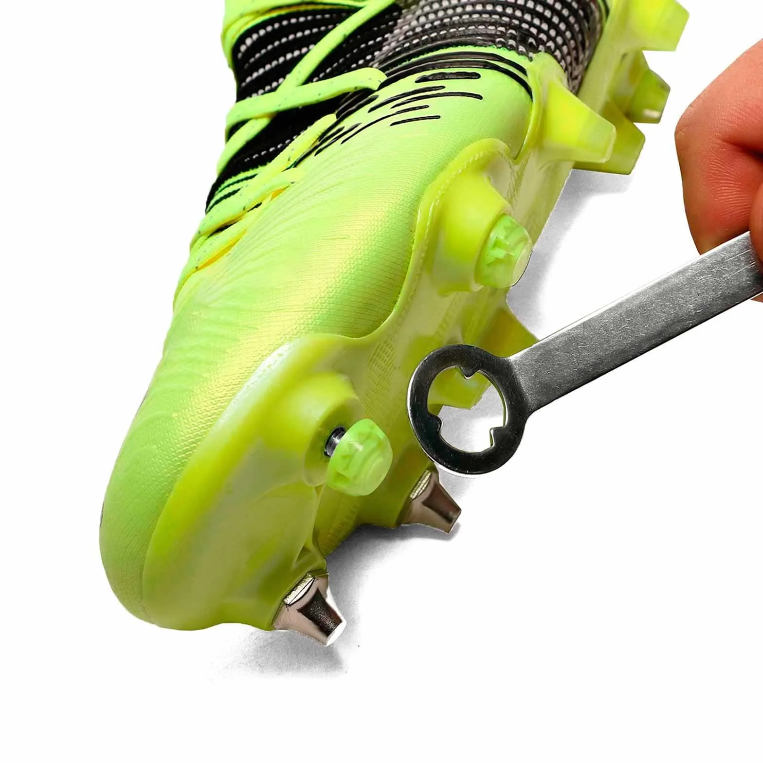 Tacchetti di Gomma TPU di Ricambio per Scarpe da Calcio Giallo Fluorescente -12