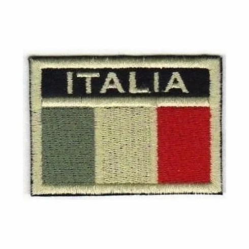 MAREL Patch Bandiera Italia Softair Bassa visibilità cm 6,5 x 4,5 Ricamo Italy -444
