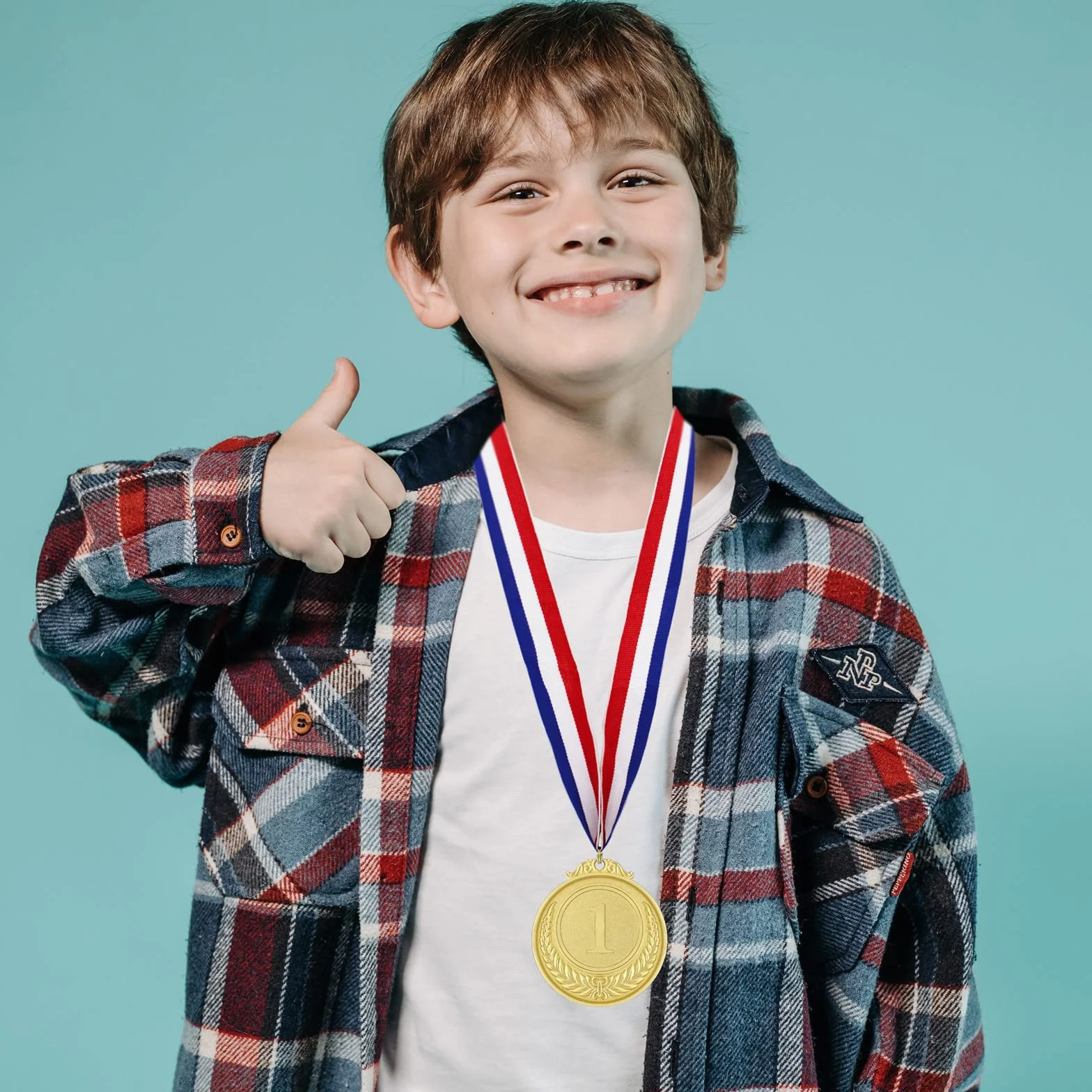 Donrime Medaglie Premiazioni Metallo 12 Pezzi Oro Argento Bronzo per Bambini Adulti