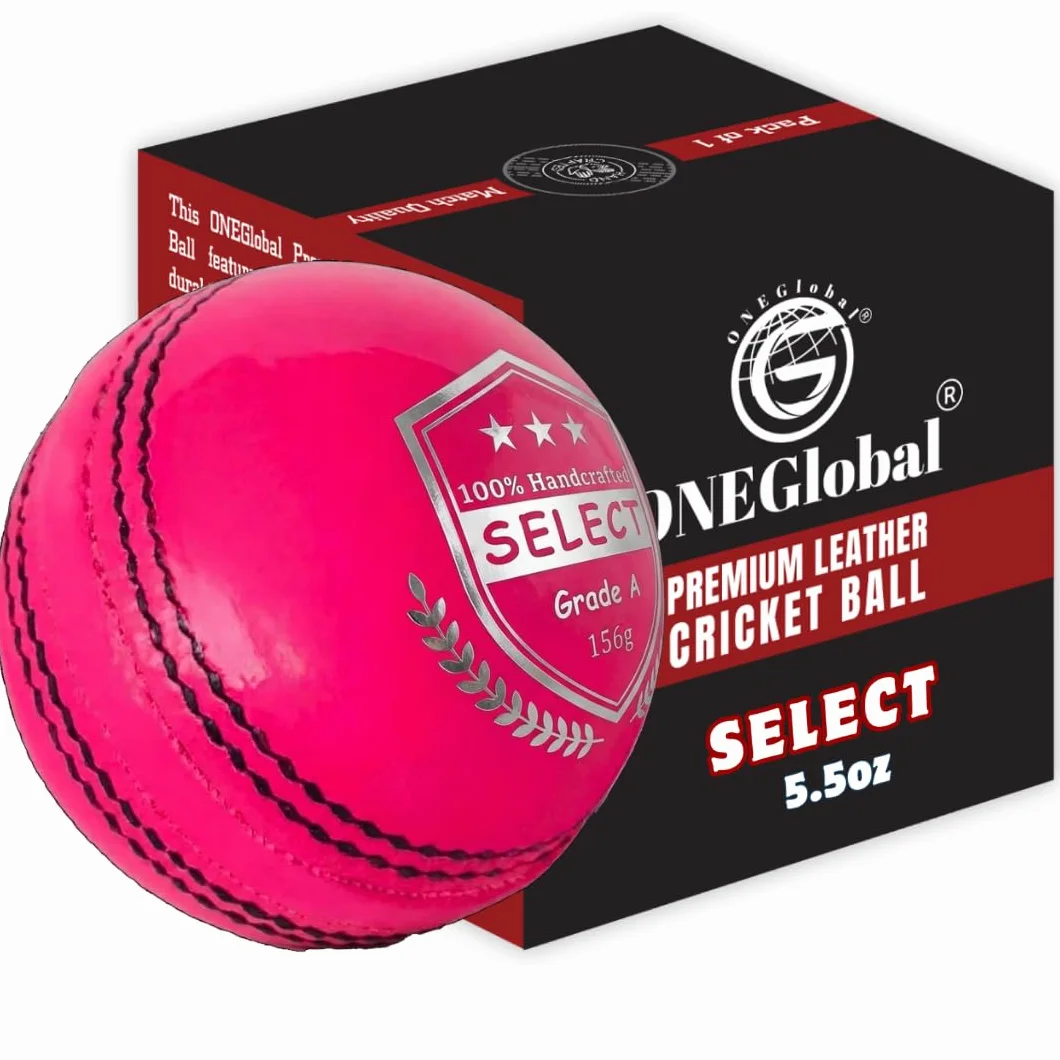 Palla da cricket in pelle 156 g 4 pezzi artigianale T20