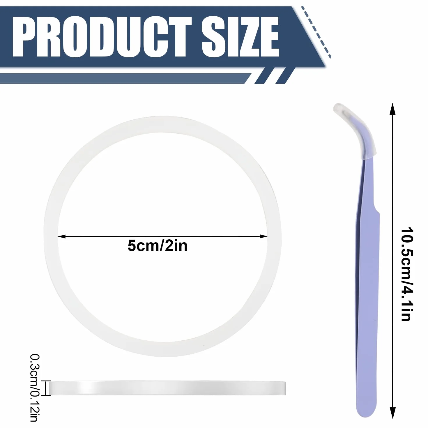 Sostituzione Guarnizione in Silicone per Hydro Flask Bottiglie a Bocca Larga, 5cm O-Ring Ricambio per 12-40 Once