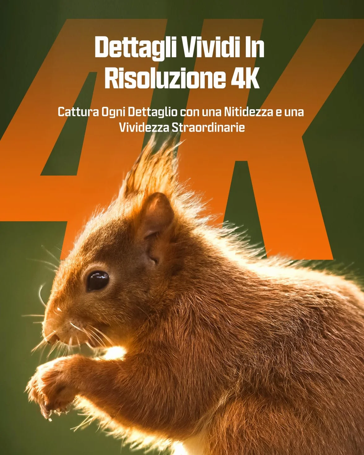 CEYOMUR 4K UHD Fototrappola Solare, Wifi 6 Notturna con 120° Rilevamento, Batteria 5200mAh, IP66, Scheda SD 64GB