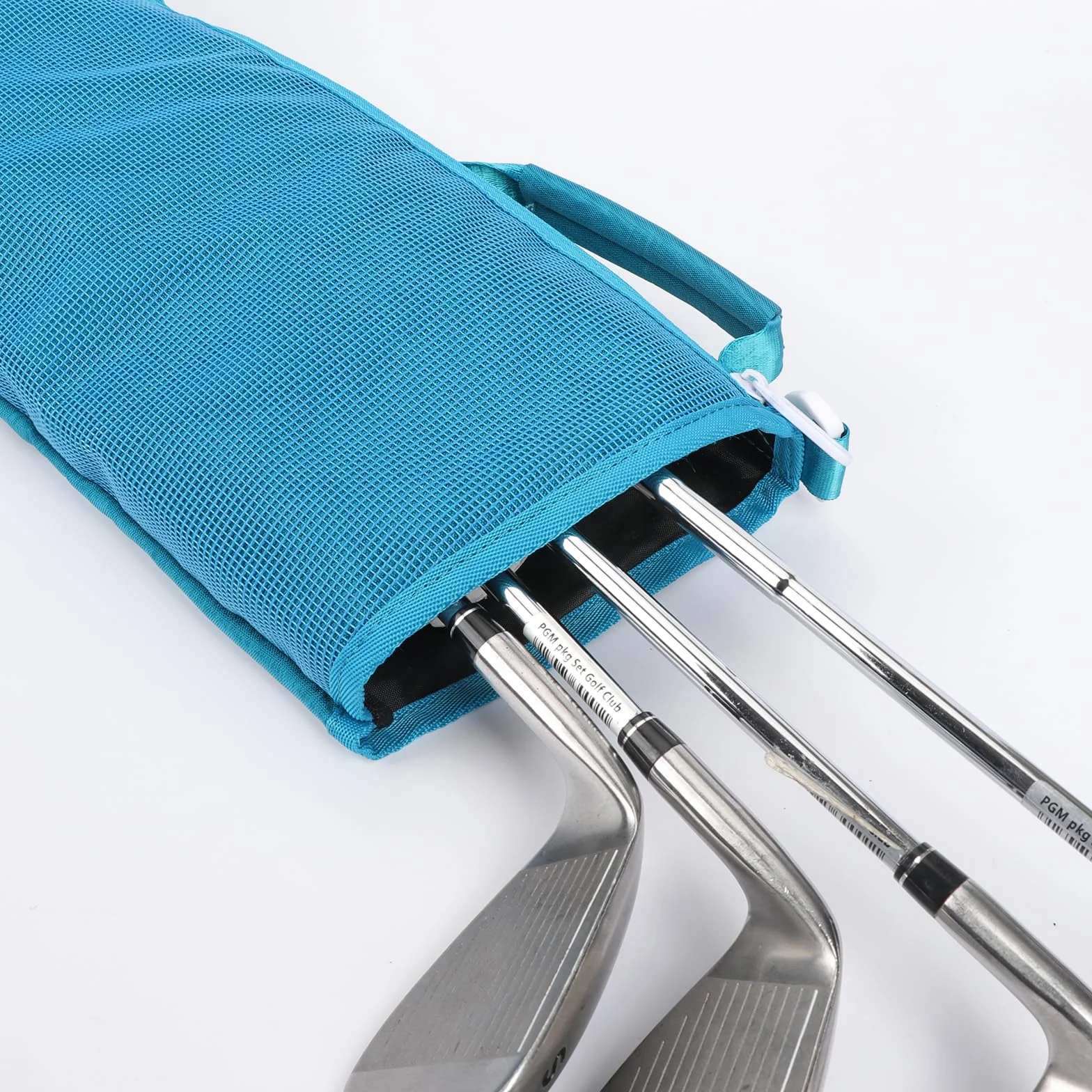 TOURBON Borsa da golf in nylon leggera per la conservazione delle mazze da golf, con tasche, per uomo e donna, con tracolla regolabile