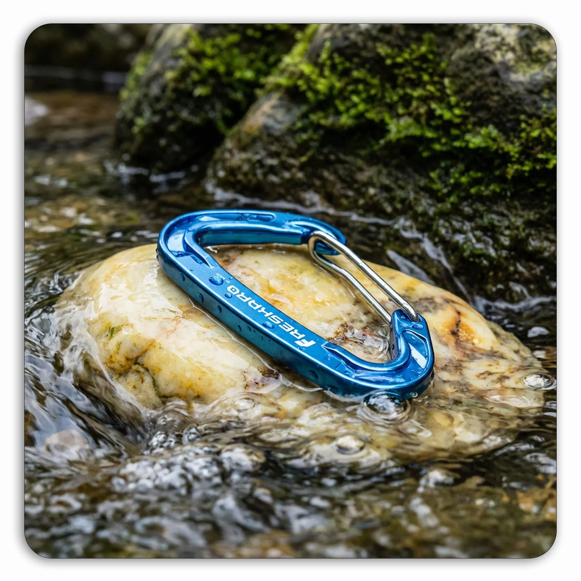 FresKaro Moschettone Wiregate 15kN 7075 Alluminio Aeronautico Ultralight Clip Portachiavi EDC