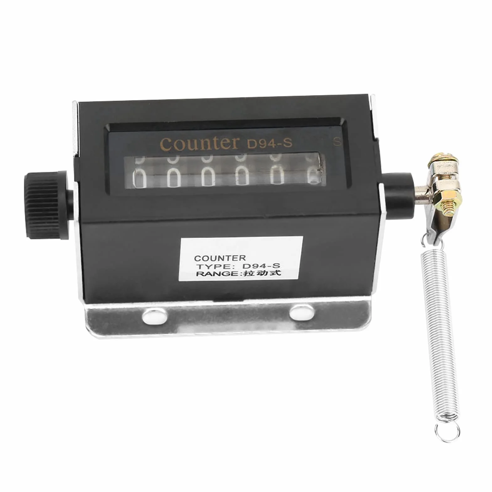 Contatore Contapersone Manuale Meccanico Metallo 6 Cifre Portatile 0-999999 Tipo Pull 88g