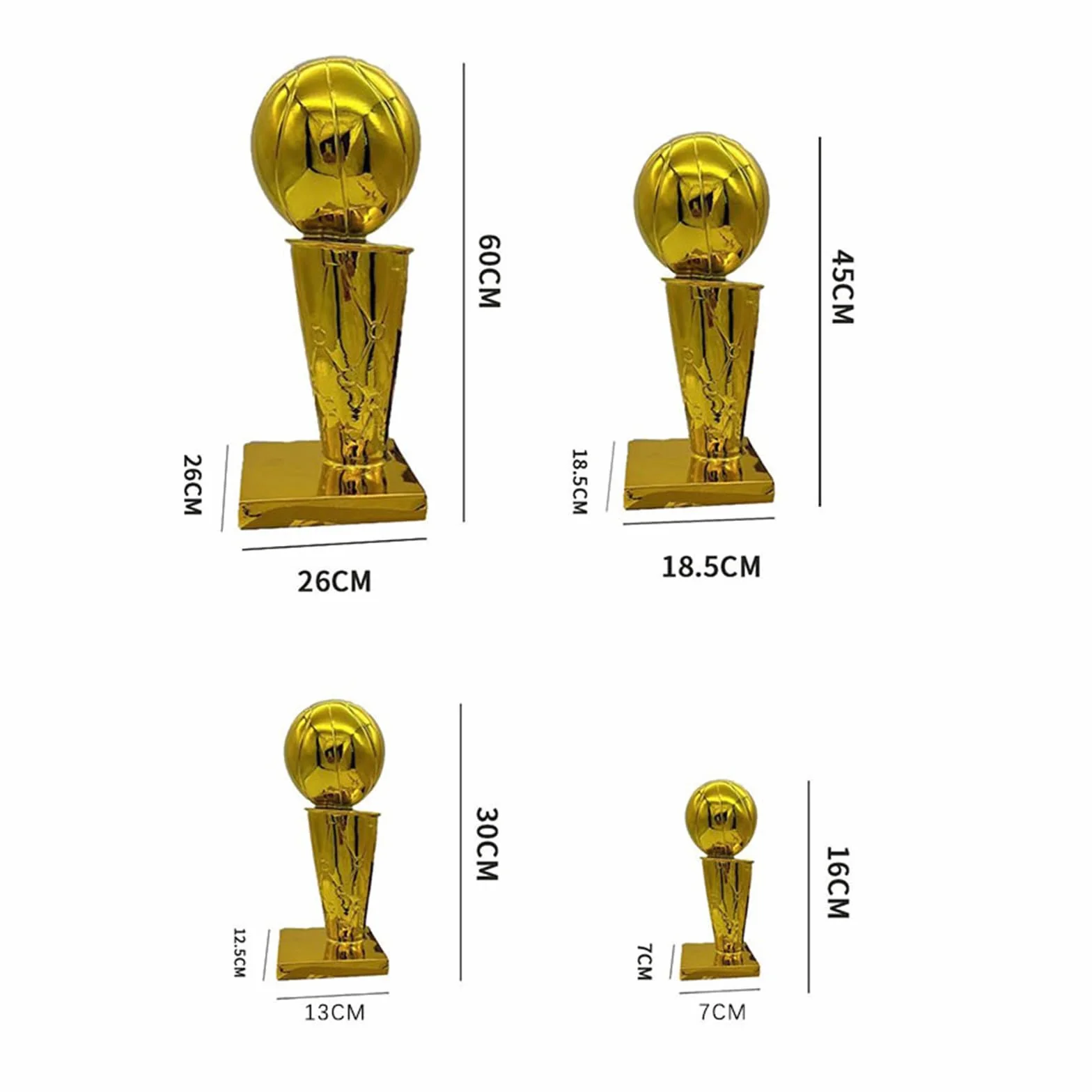 Larry O'Brien Trophy Replica NBA Golden State Warriors Souvenir 16 cm