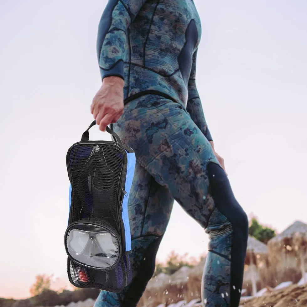 Borsa Imbottita per Pinne Snorkeling con Chiusura a Moschettone