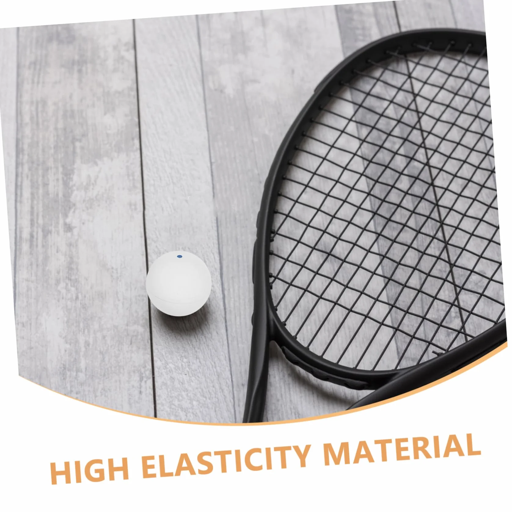 Palline da Squash in Gomma Bianco per Allenamento Indoor Outdoor