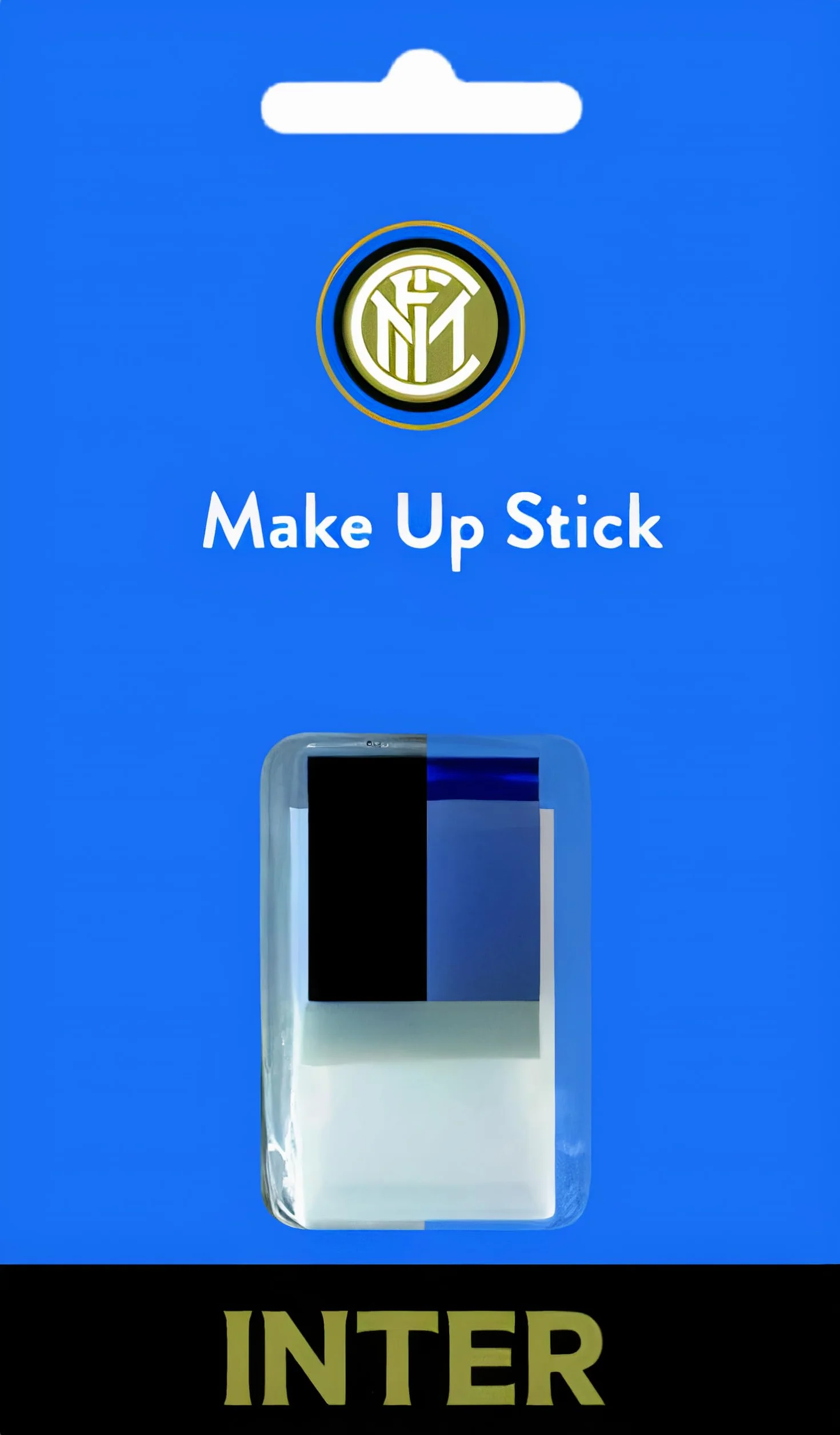 ILS I LOVE SHOPPING Stick Trucco Makeup Tifoso Stadio Colore Nero Azzurro per Viso e Corpo