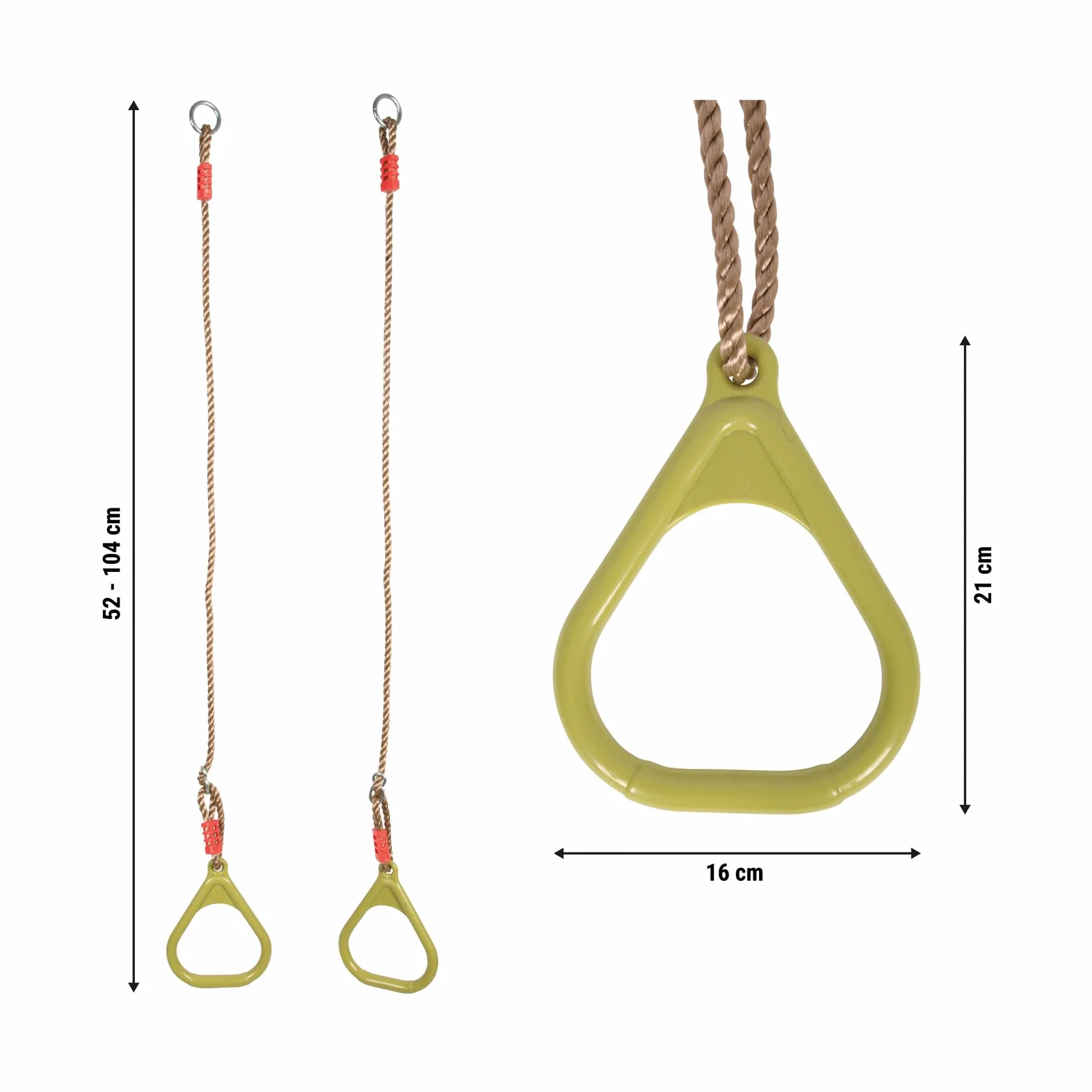 small foot Anelli da ginnastica regolabili 100 kg indoor outdoor 3 anni 12702