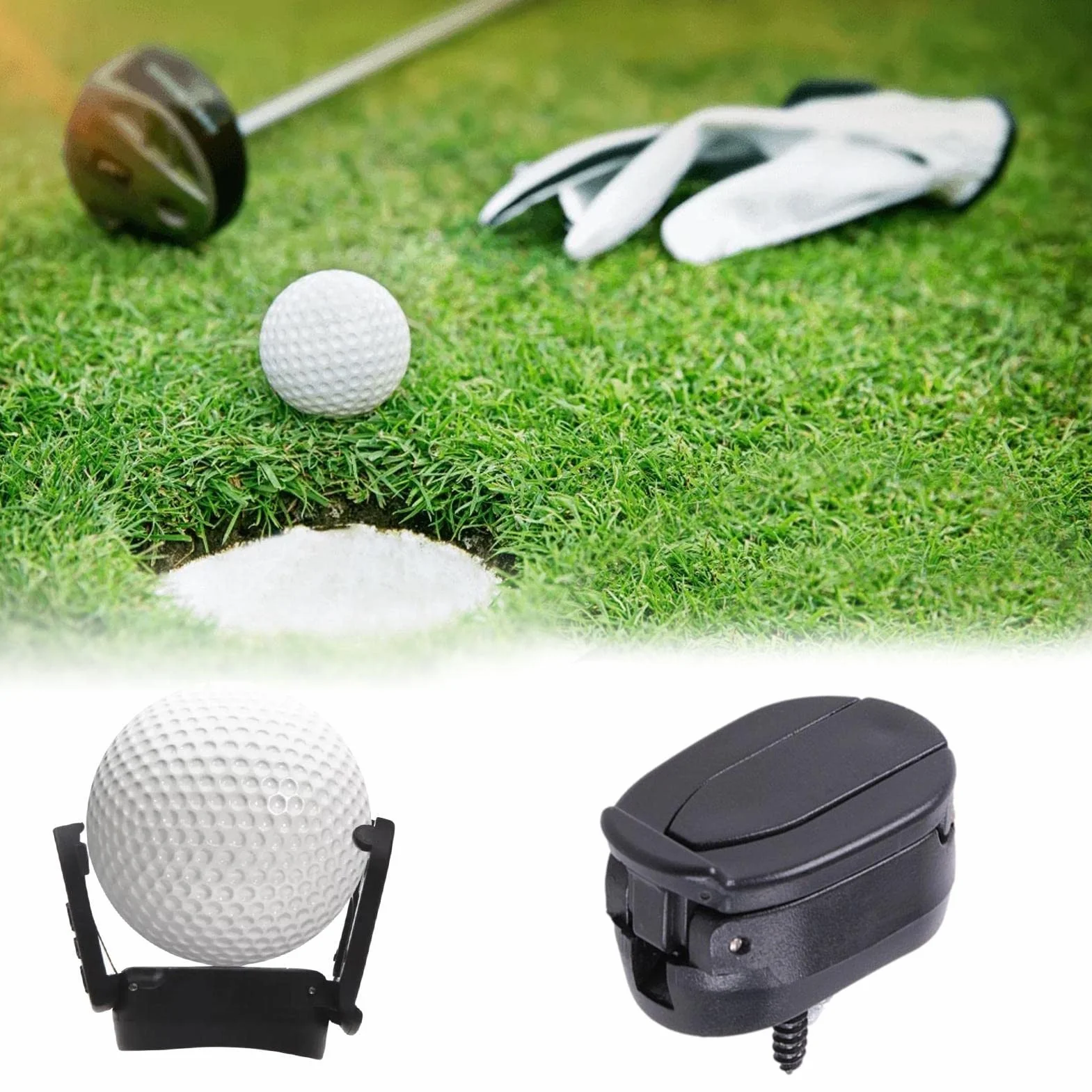 Raccoglitore di Palline da Golf Superiore - Sucker Golf Ball Retriever per Putter Pieghevole Portatile