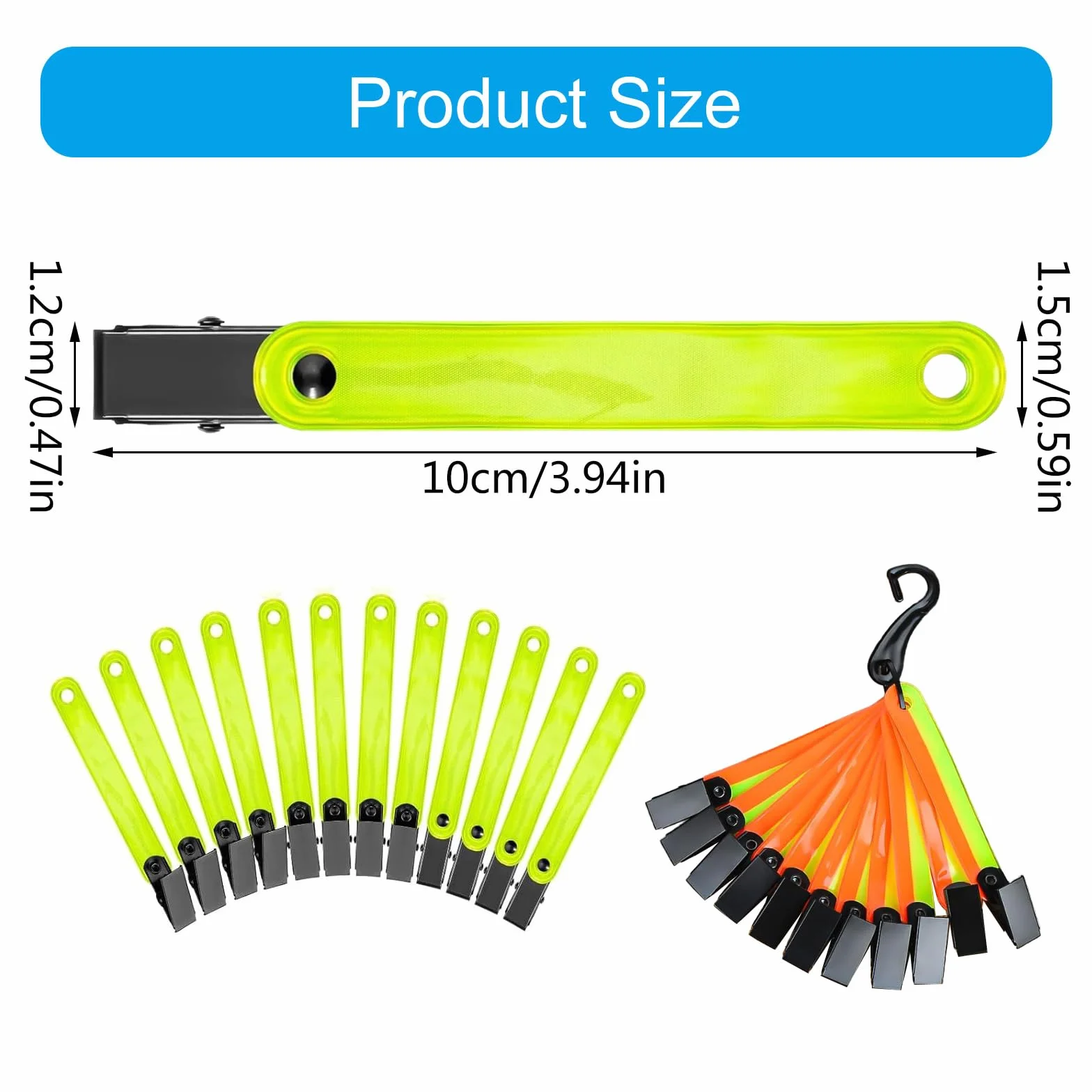 Riflettente Trail Marker Clip Albero Stand Caccia Ad Alta Visibilità 12 pz/set