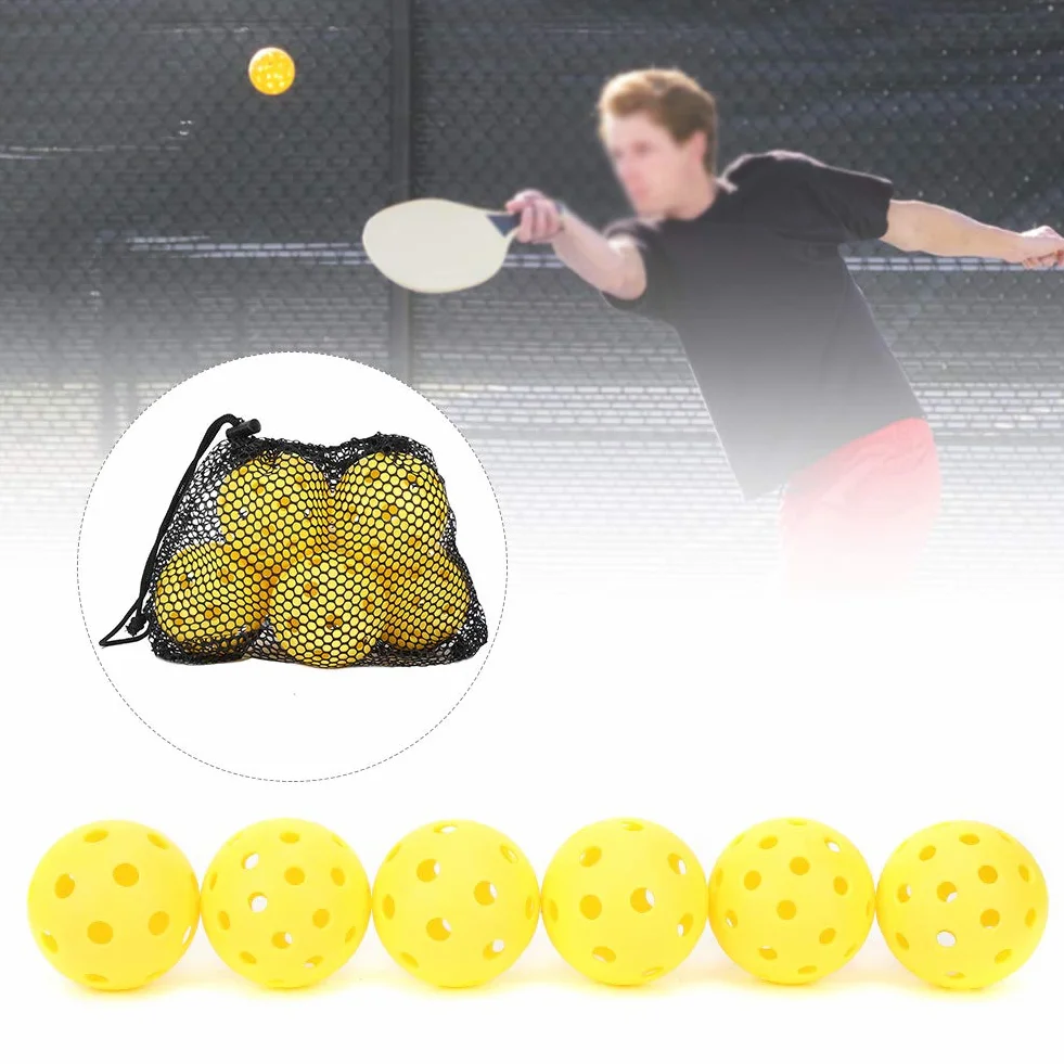 Palla da Pickleball Rimbalzo Elevato PE Leggera per Interno Esterno