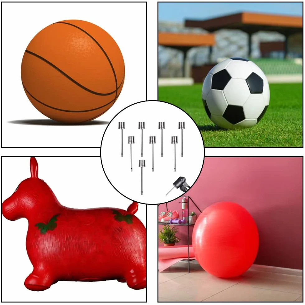 Aghi per Pompa a Sfera 8 PCS Ago Gonfiaggio Palloni